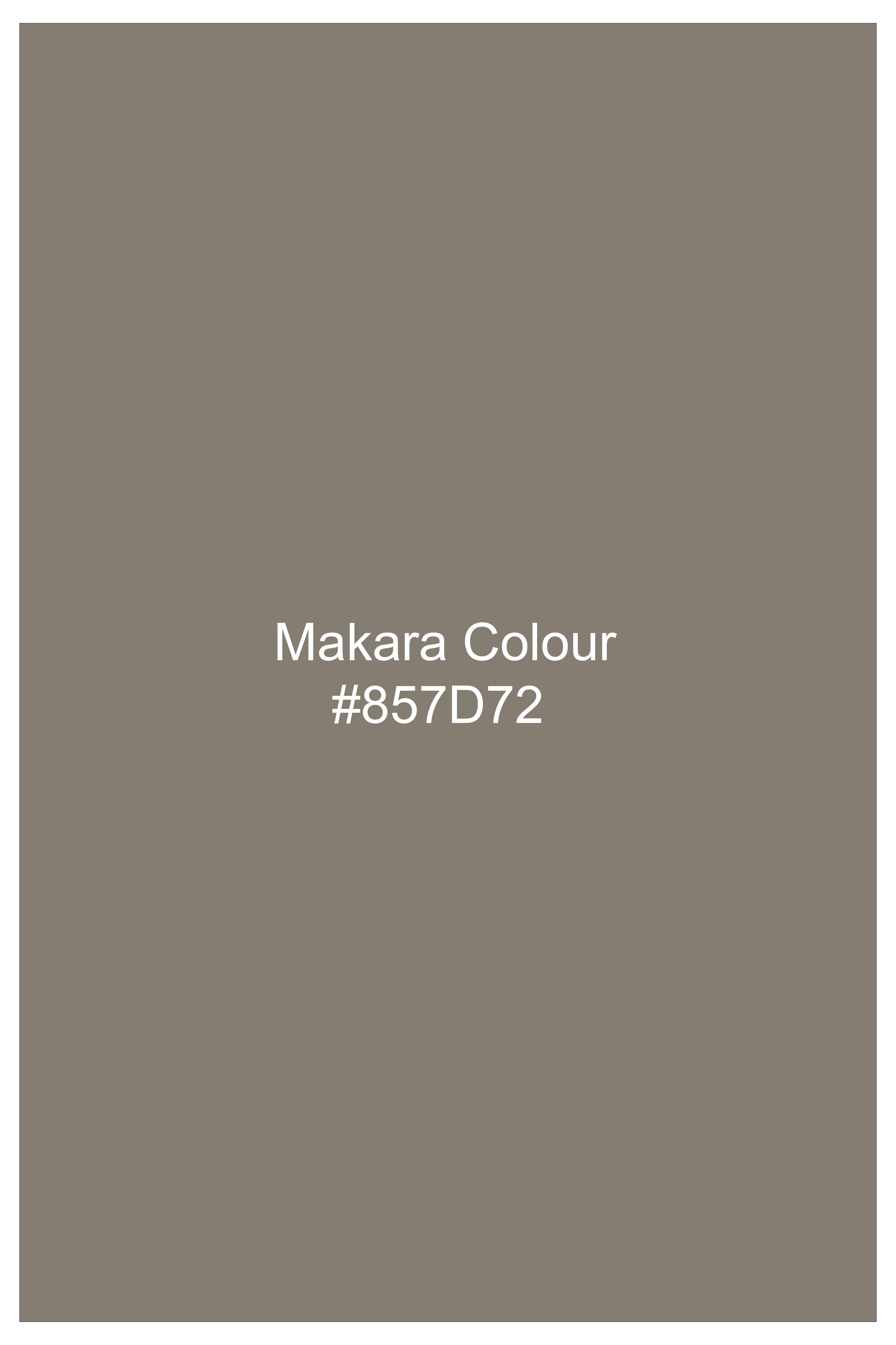 Argento-Makara Gray Subtle Sheen Super Soft Premium Cotton Dress Shirt
