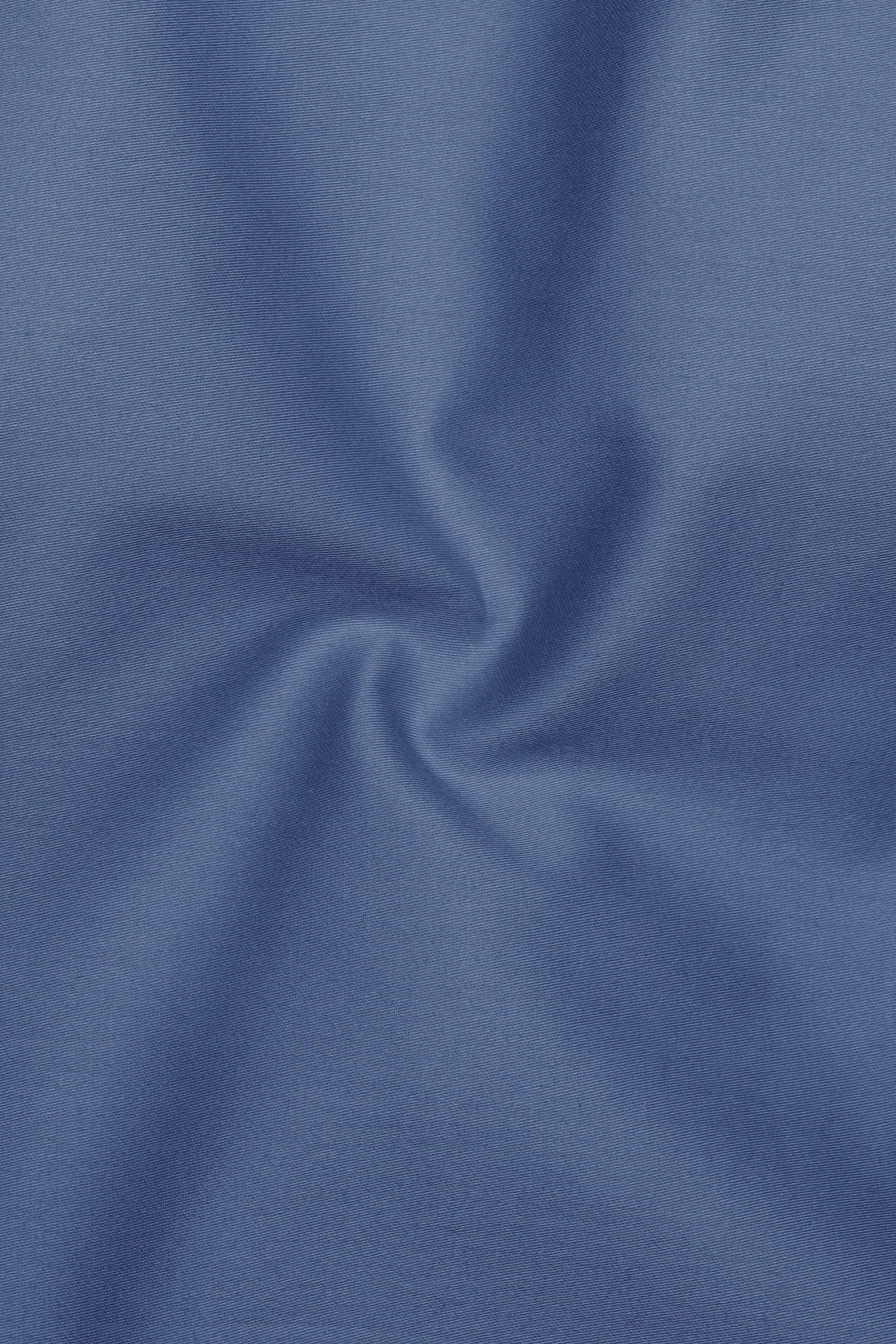 Azurion-Dusky Blue Subtle Sheen Super Soft Premium Cotton Cut Away Collar Dress Shirt