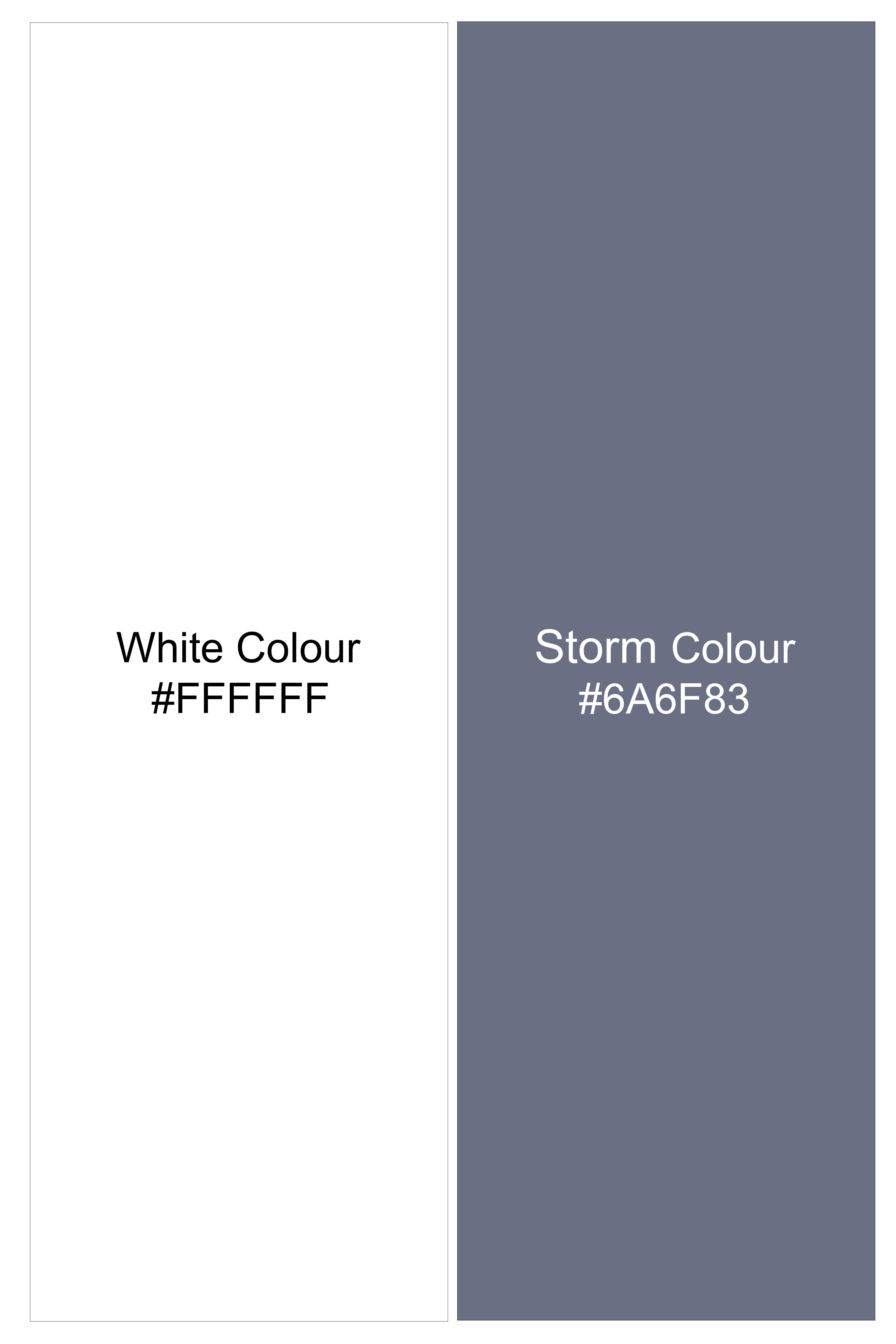 Monovelle-Storm Gray And Bright White Candy Striped Subtle Sheen Soft Premium Cotton Dress Shirt