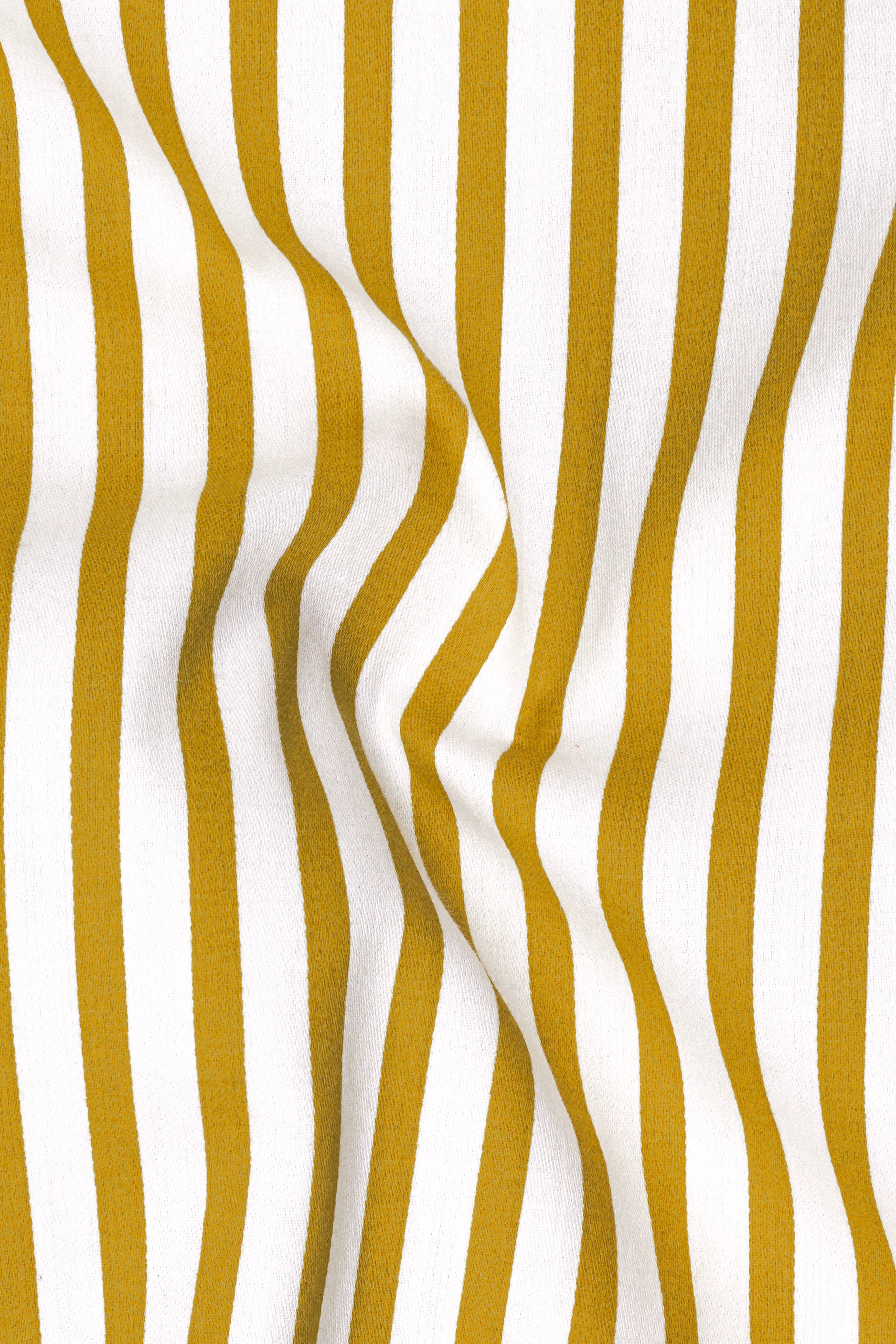 Terrasol-Ochre Yellow And Bright Candy Striped Super Soft Premium Cotton Dress White Cuff Collar Shirt