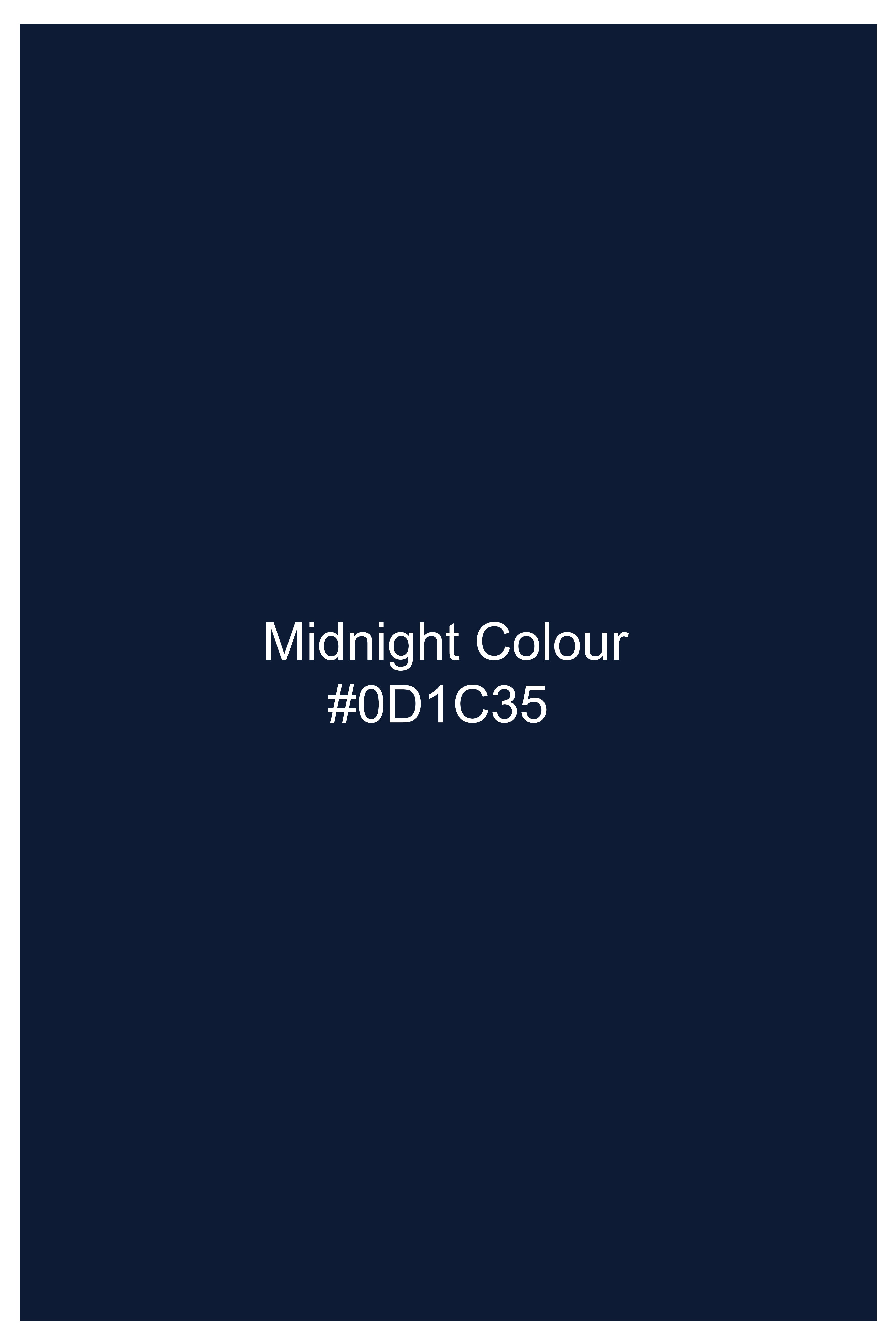 Eclisse-Midnight Blue Subtle Sheen Super Soft Premium Cotton Dress Shirt