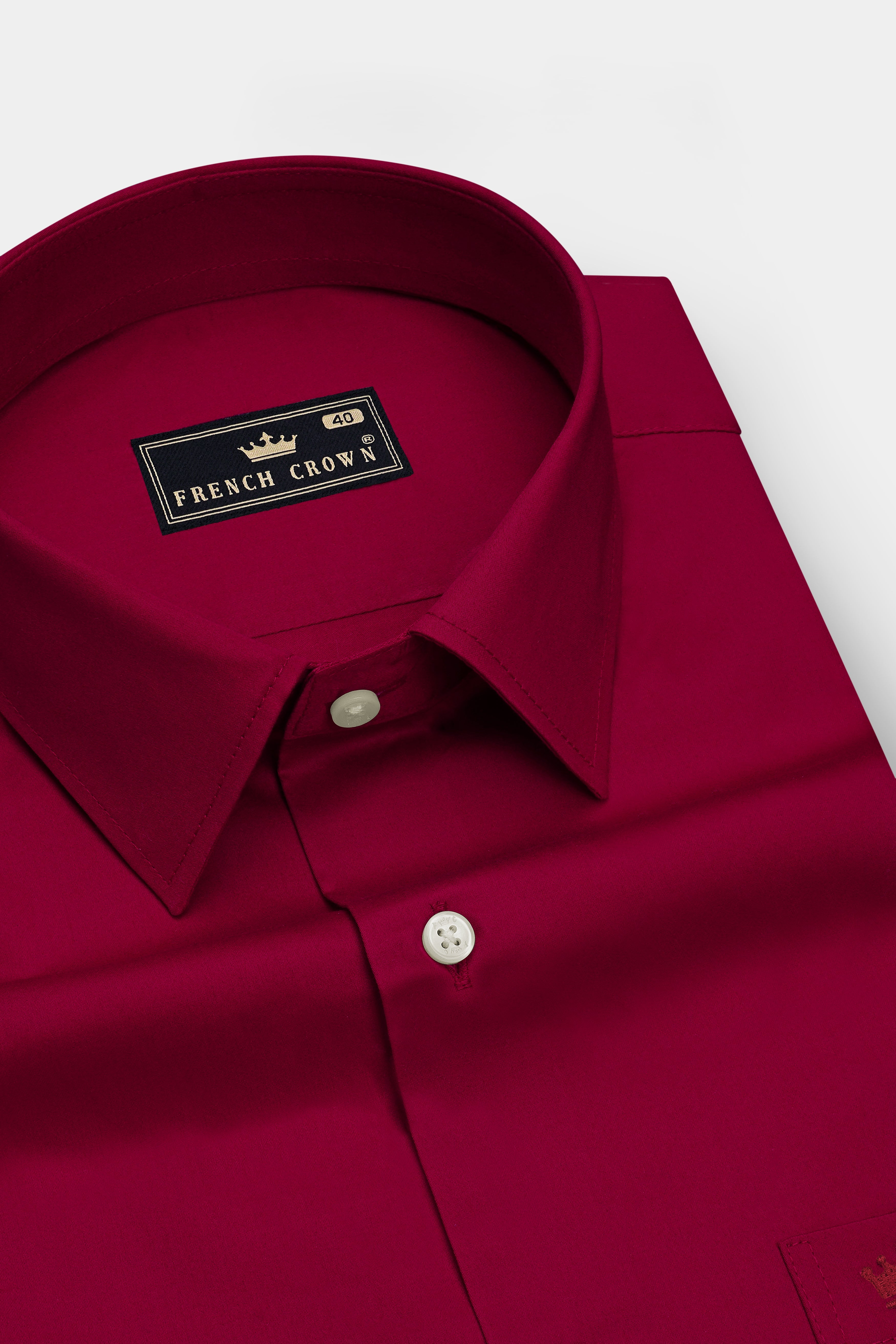 Gleam-Merlot Pink Subtle Sheen Super Soft Premium Cotton Dress Shirt