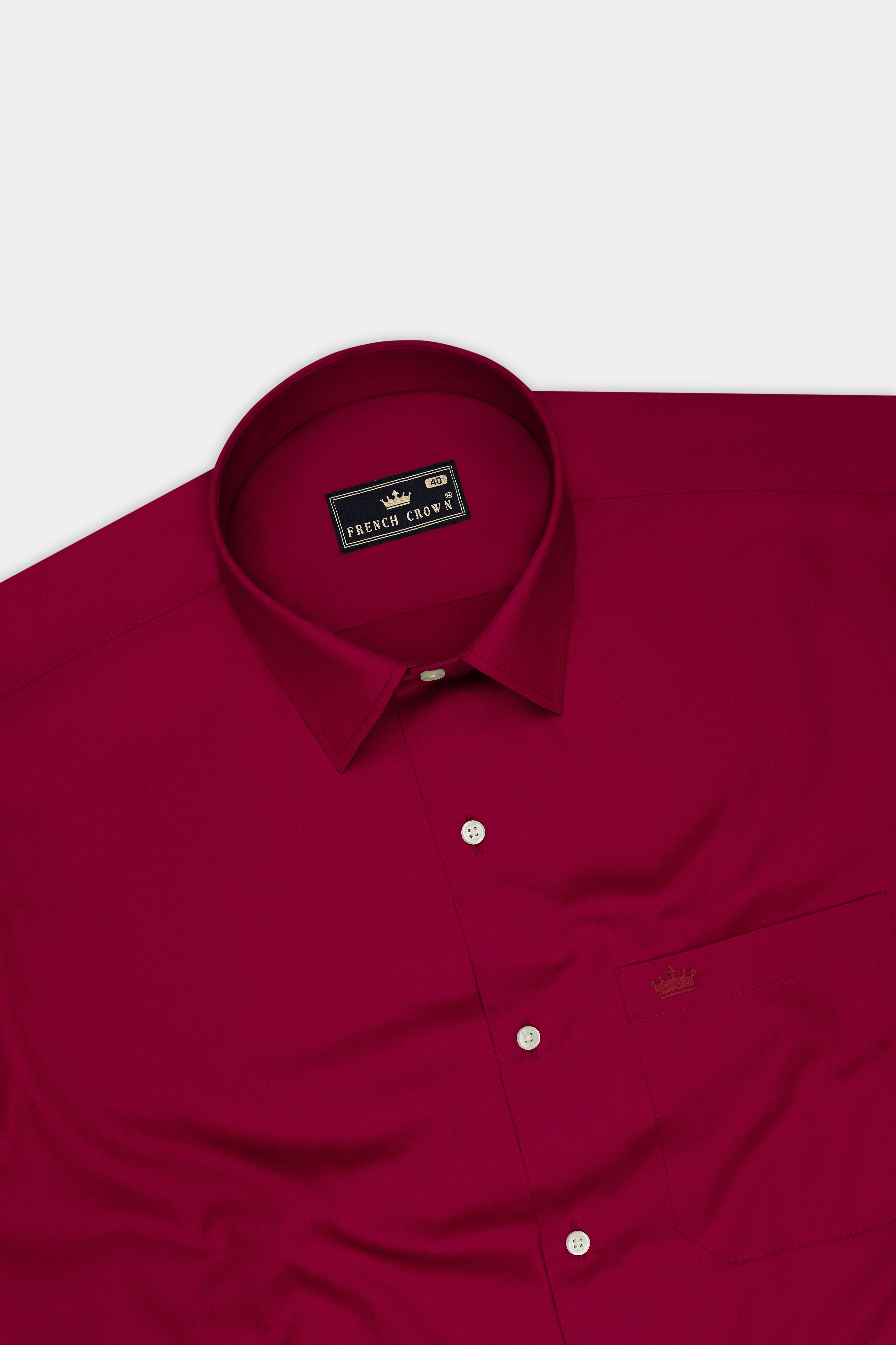 Gleam-Merlot Pink Subtle Sheen Super Soft Premium Cotton Dress Shirt