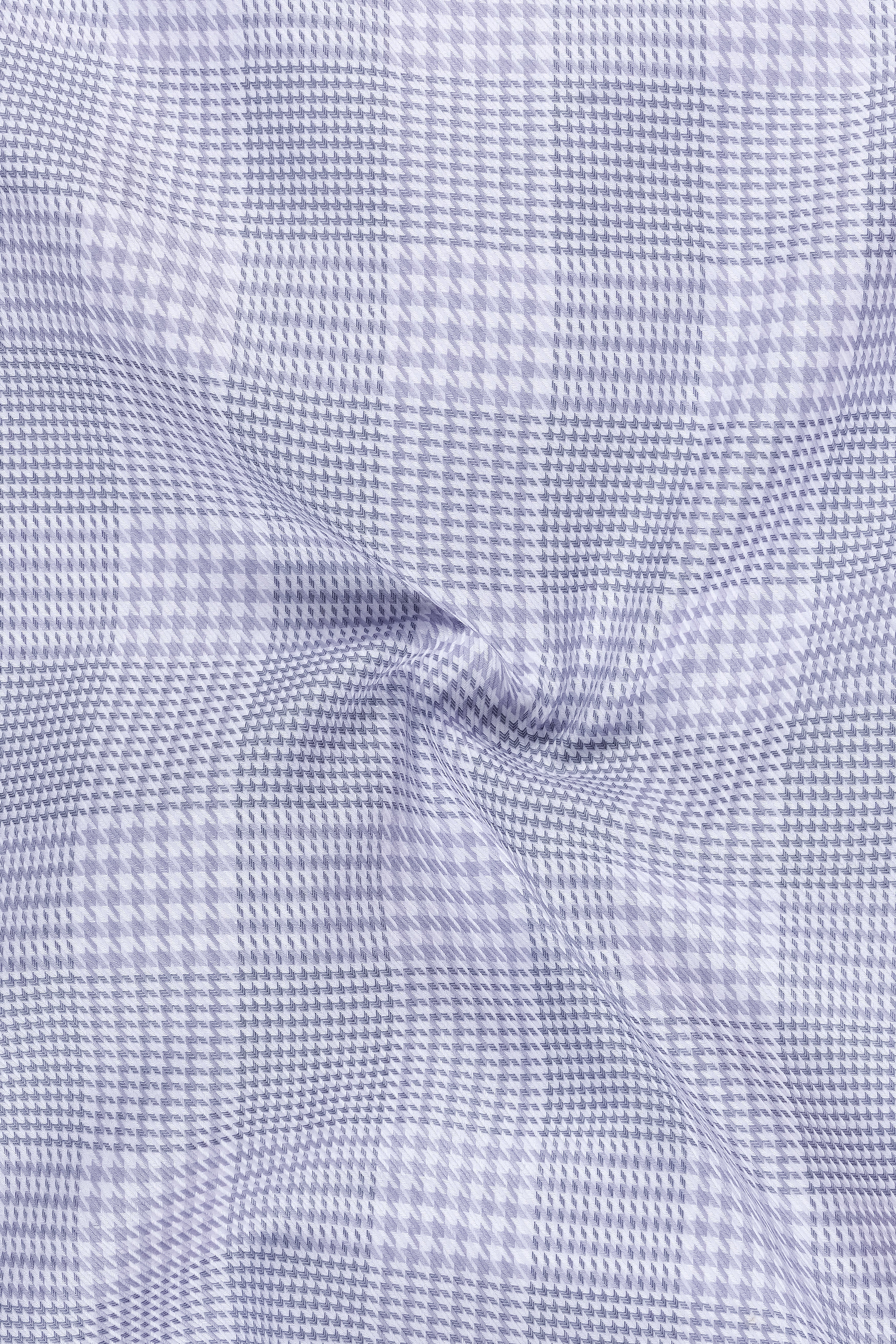 Haven-Periwinkle Gray Plaid Dobby Premium Giza Cotton Dress Shirt