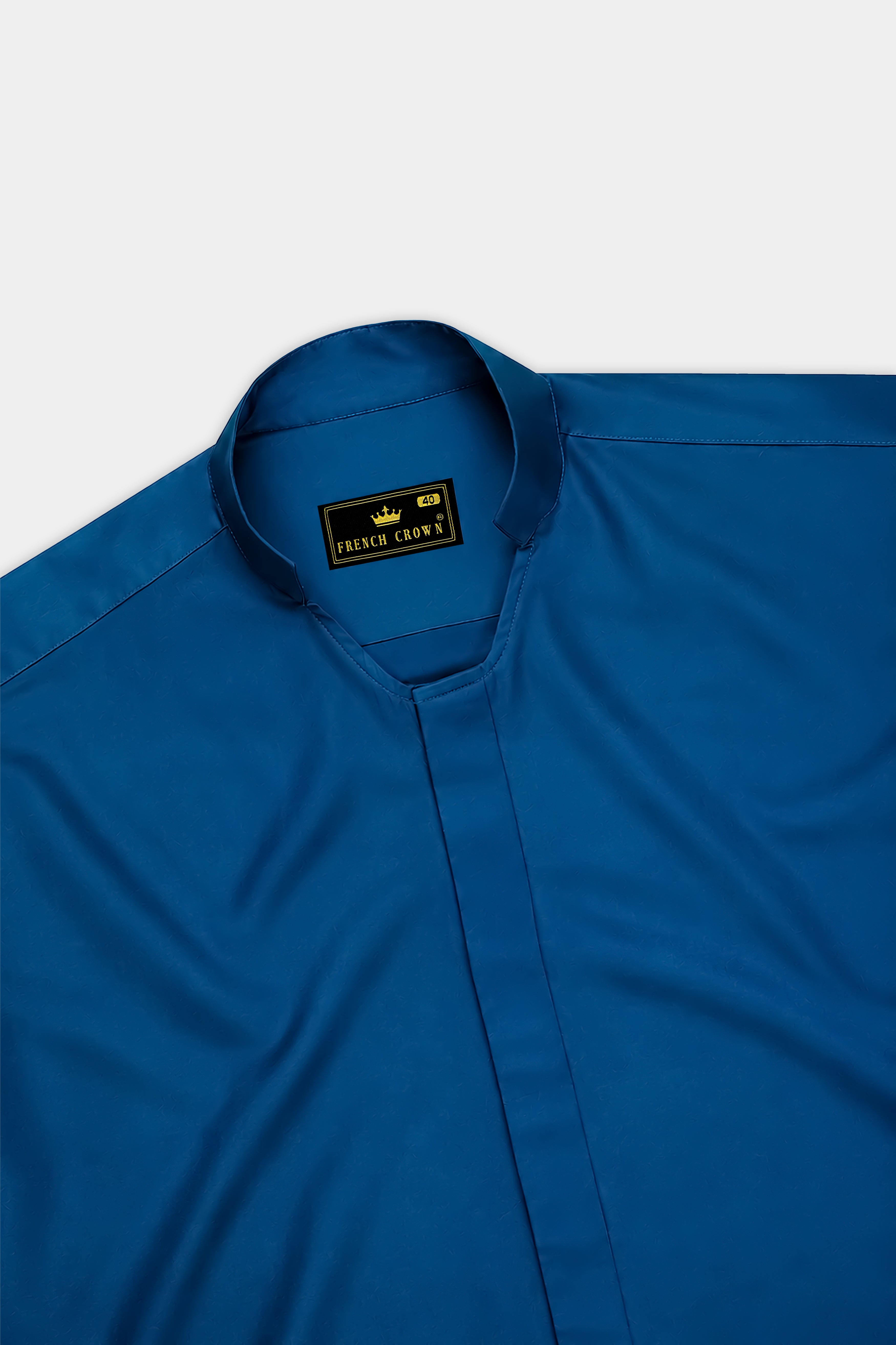 Regal-Congress Blue Subtle Sheen Super Soft Premium Cotton Casual Designer Shirt