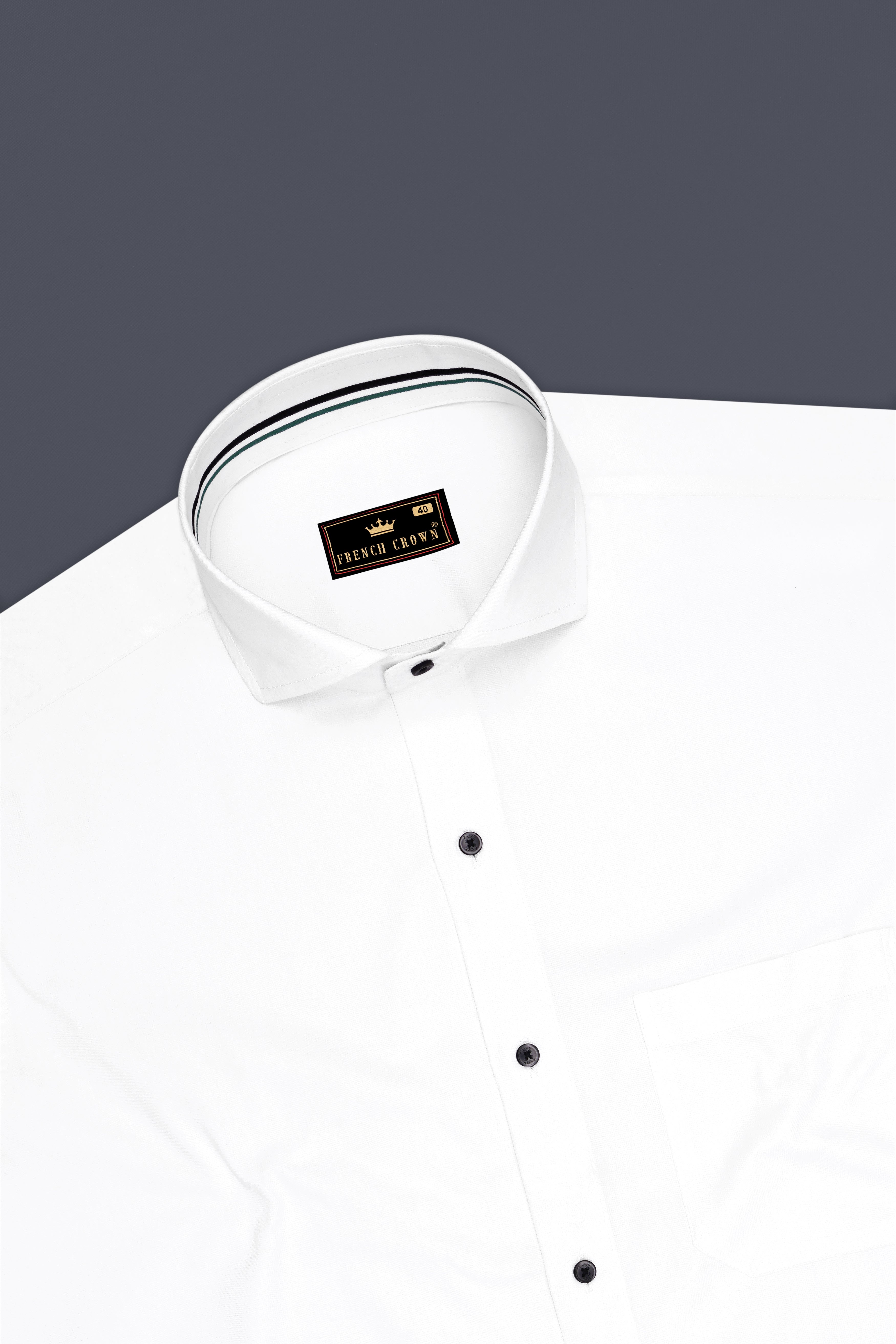 Zenith-Bright White Super Soft Premium Cotton Dress Shirt