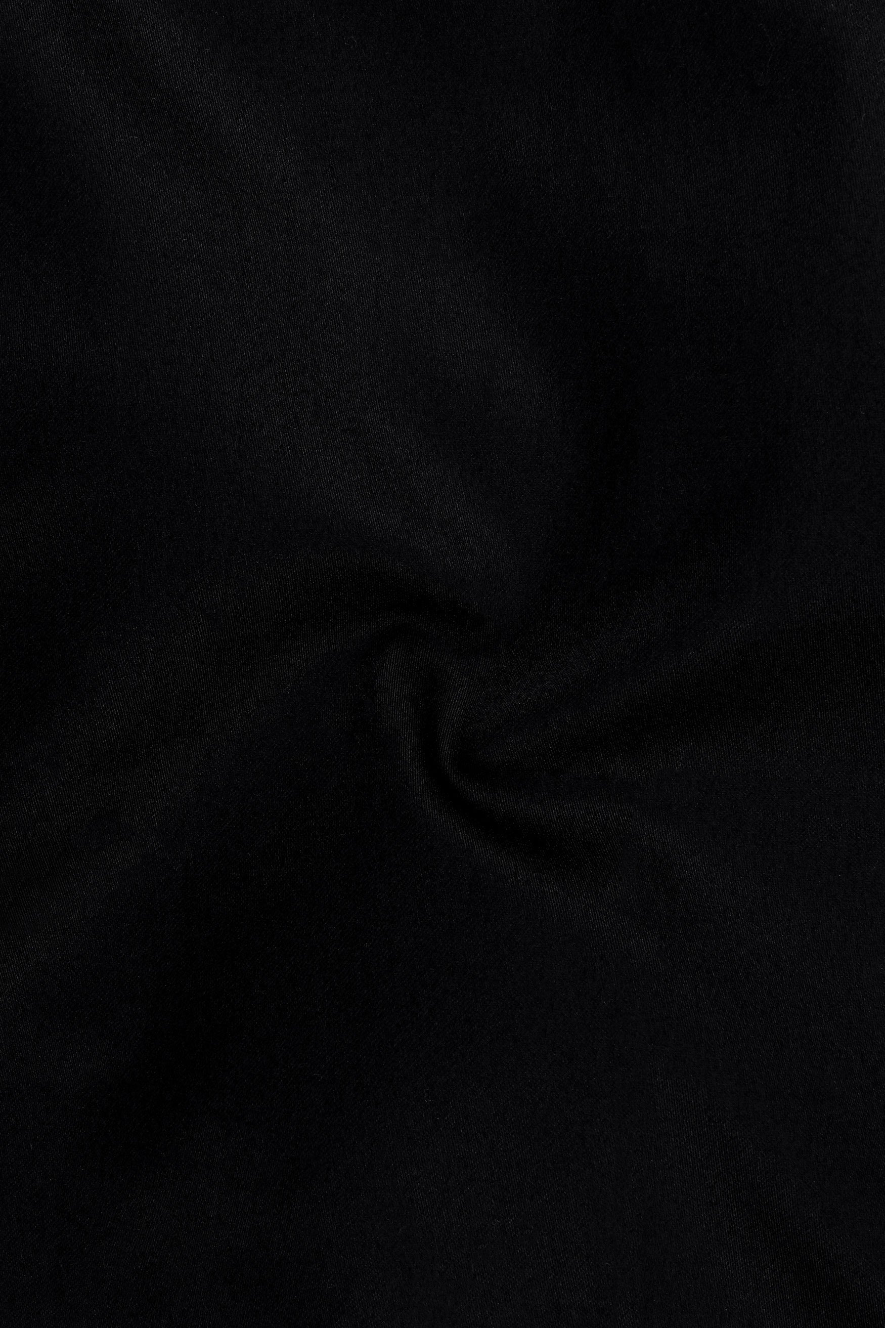 Radiance-Jade Black Subtle Sheen Super Soft Premium Cotton Button Down Dress Shirt