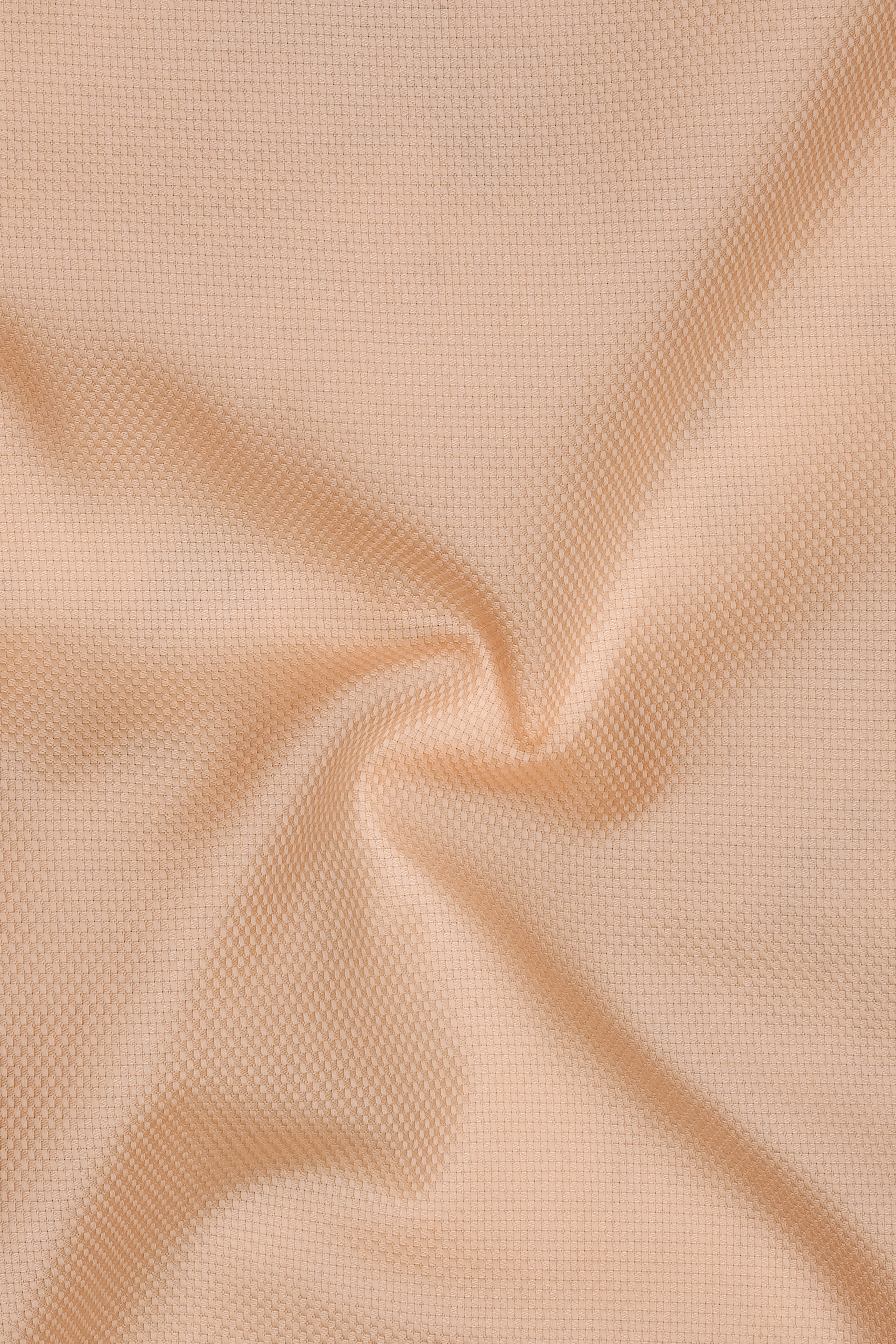 Veldt-Rodeo Dust Peach Dobby Textured Premium Giza Cotton Dress Shirt
