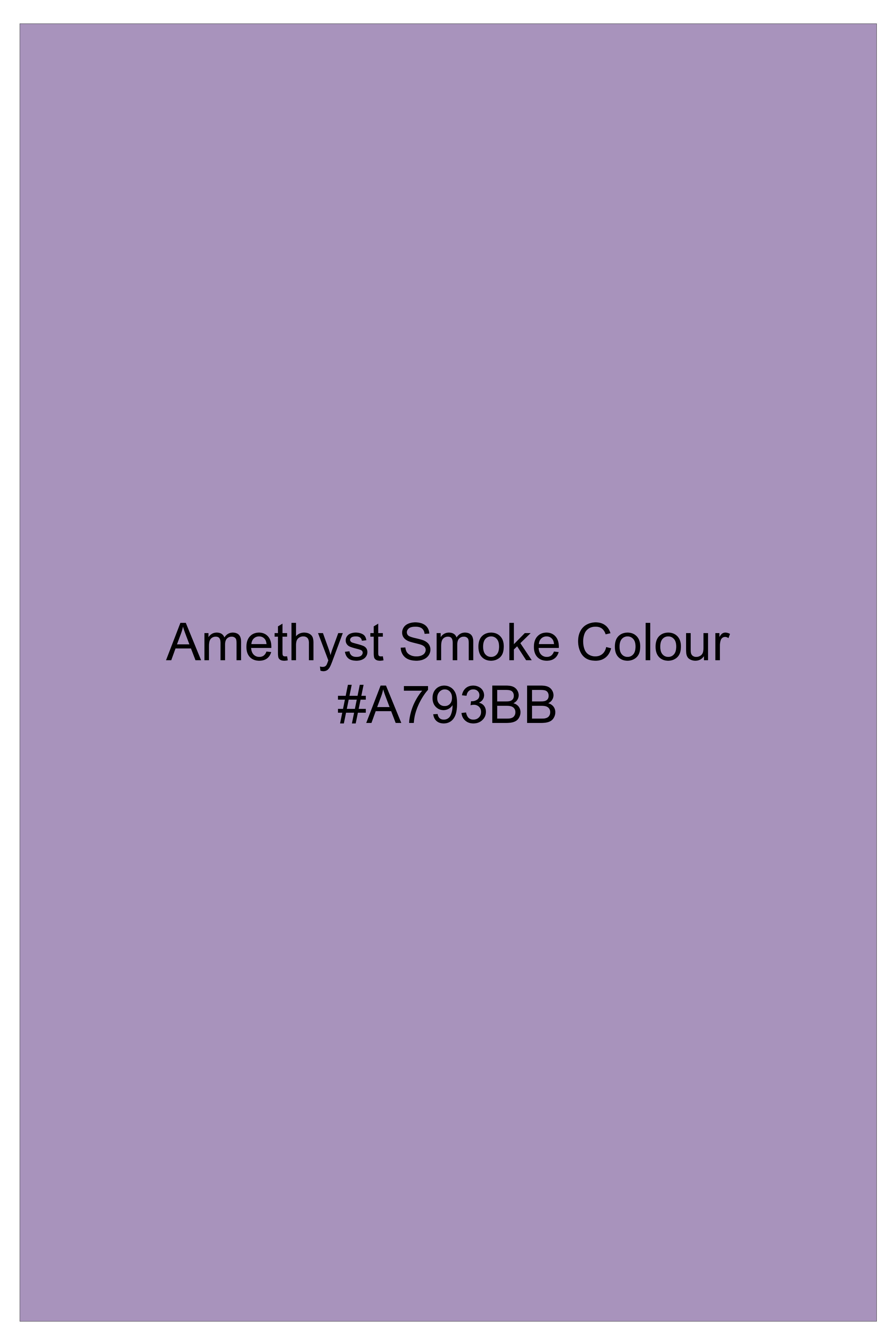 Sorell-Amethyst Smoke Purple Oxford Premium Cotton Dress Button Down Shirt