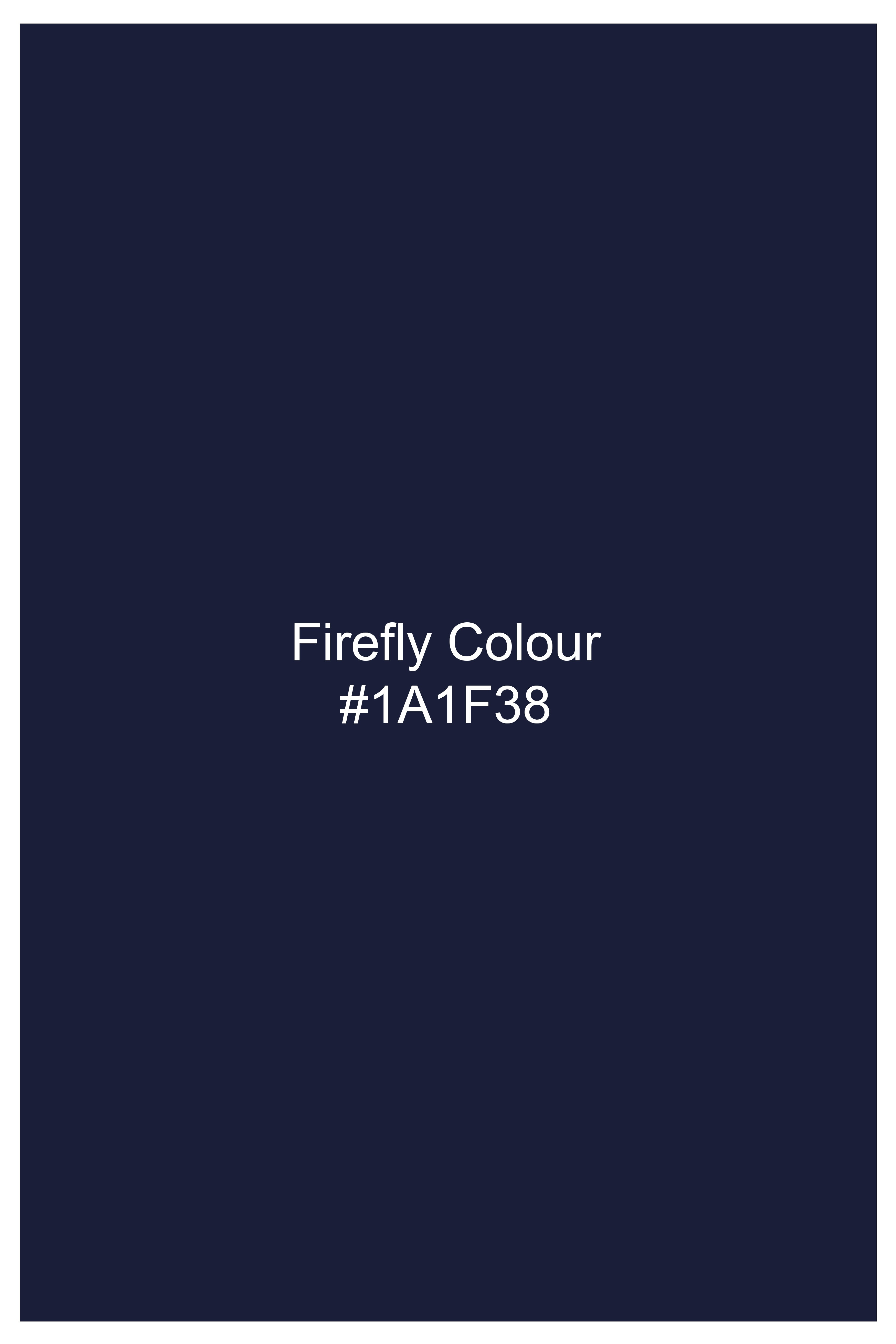 Noctis-Firefly Navy Oxford Premium Cotton Dress Button Down Shirt