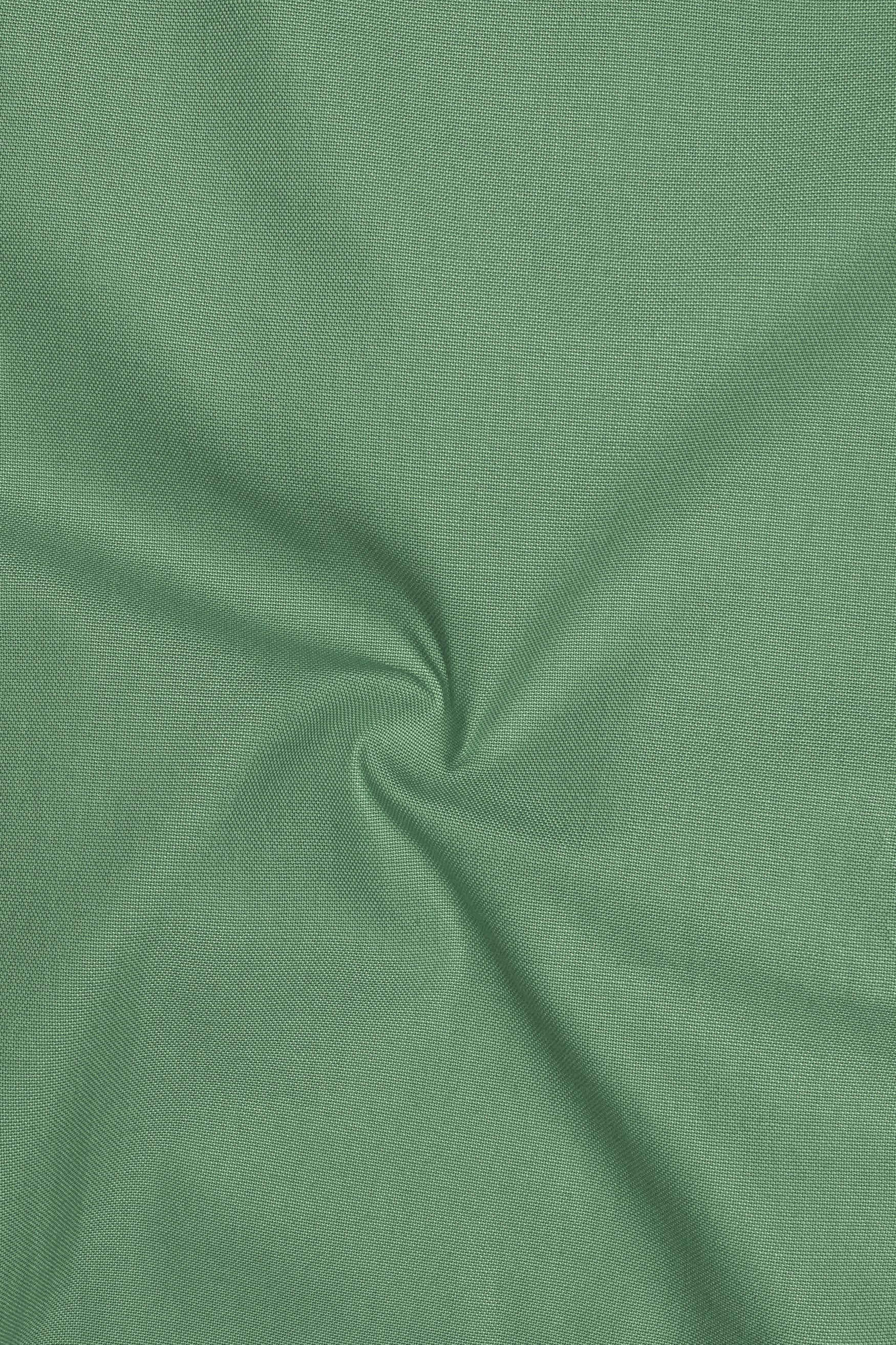 Sageon-Cactus Green Oxford Premium Cotton Dress Cut Away Shirt
