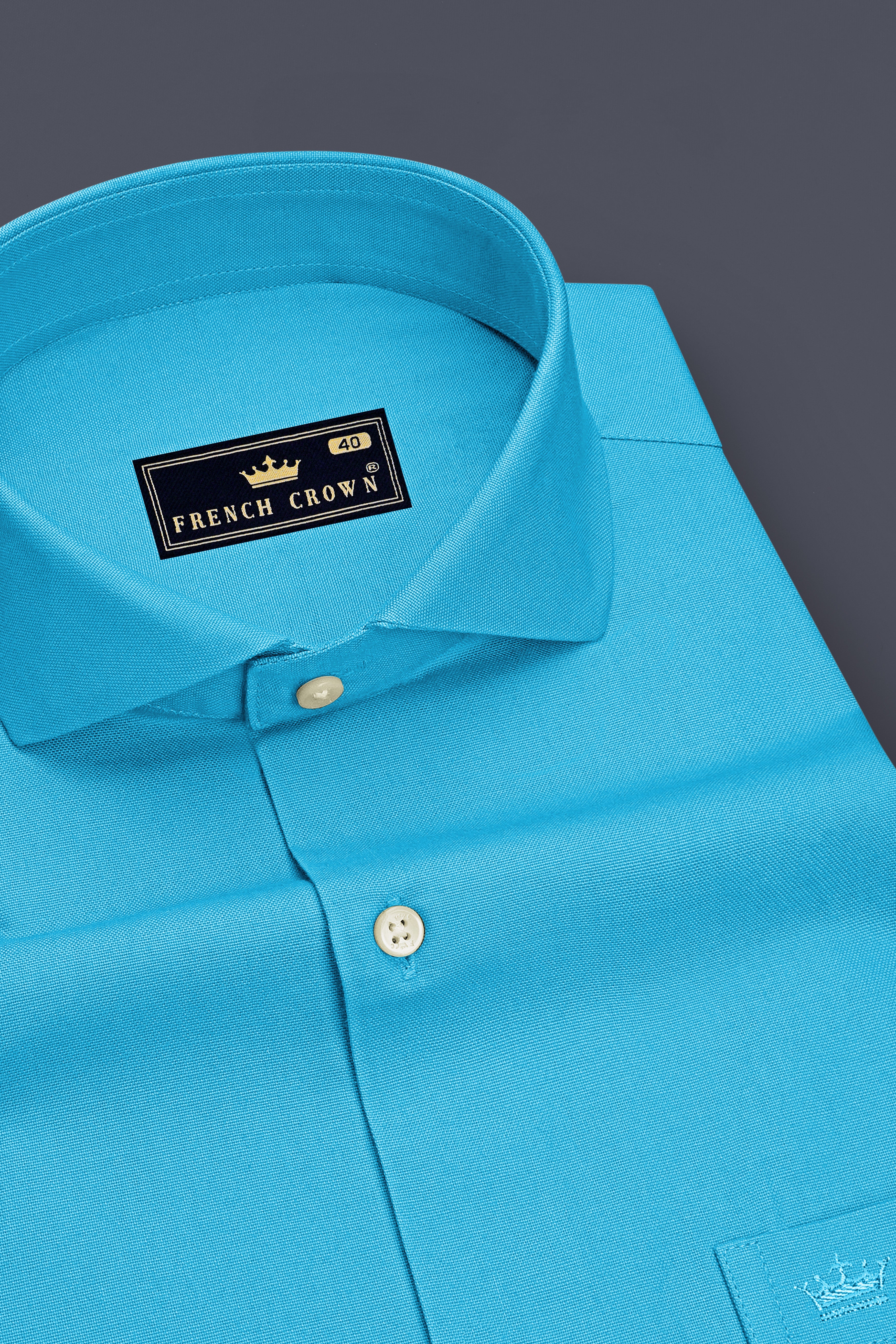 Maris-Jallyfish Blue Oxford Premium Cotton Dress Cut Away Shirt