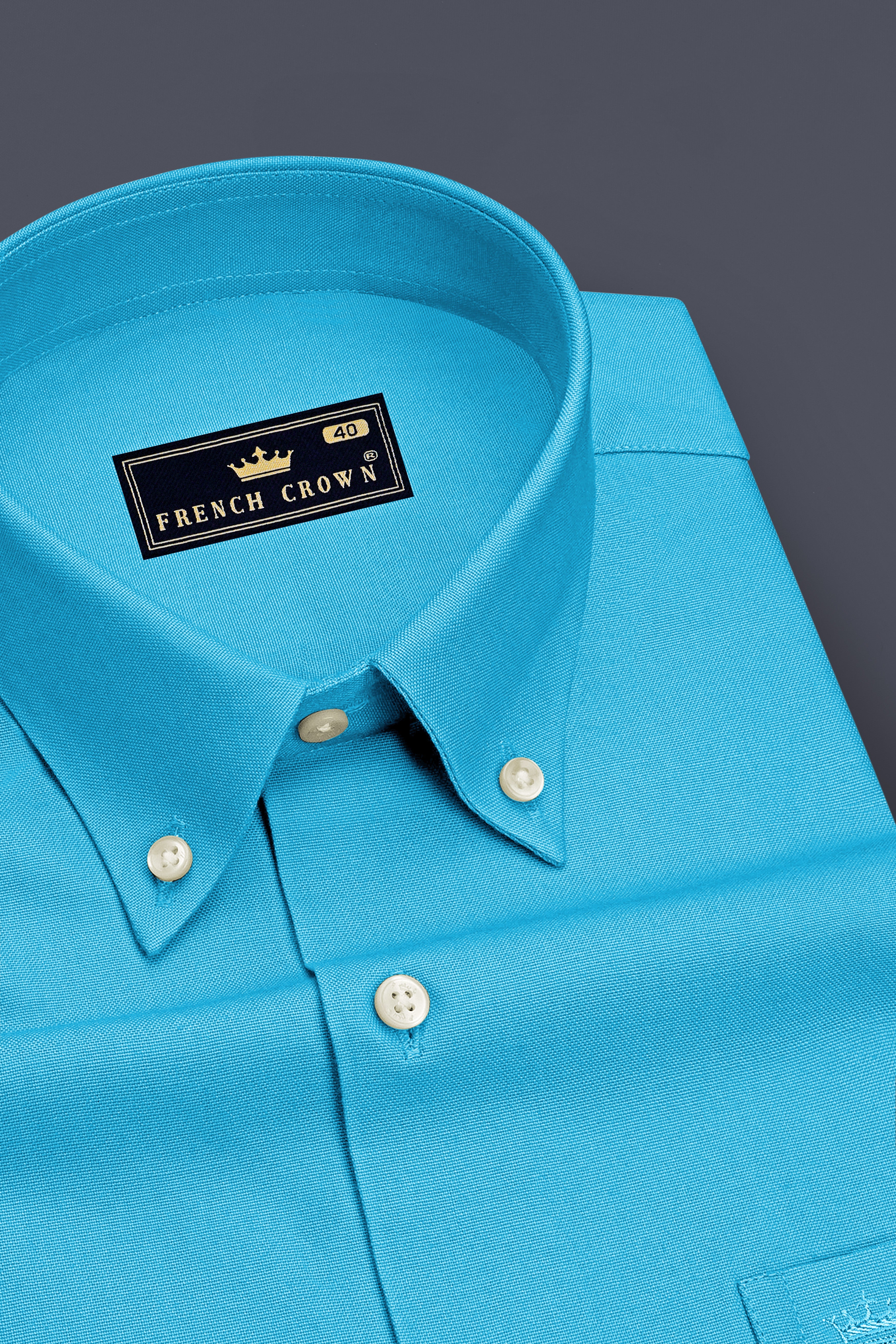 Maris-Jallyfish Blue Oxford Premium Cotton Dress Button Down Shirt