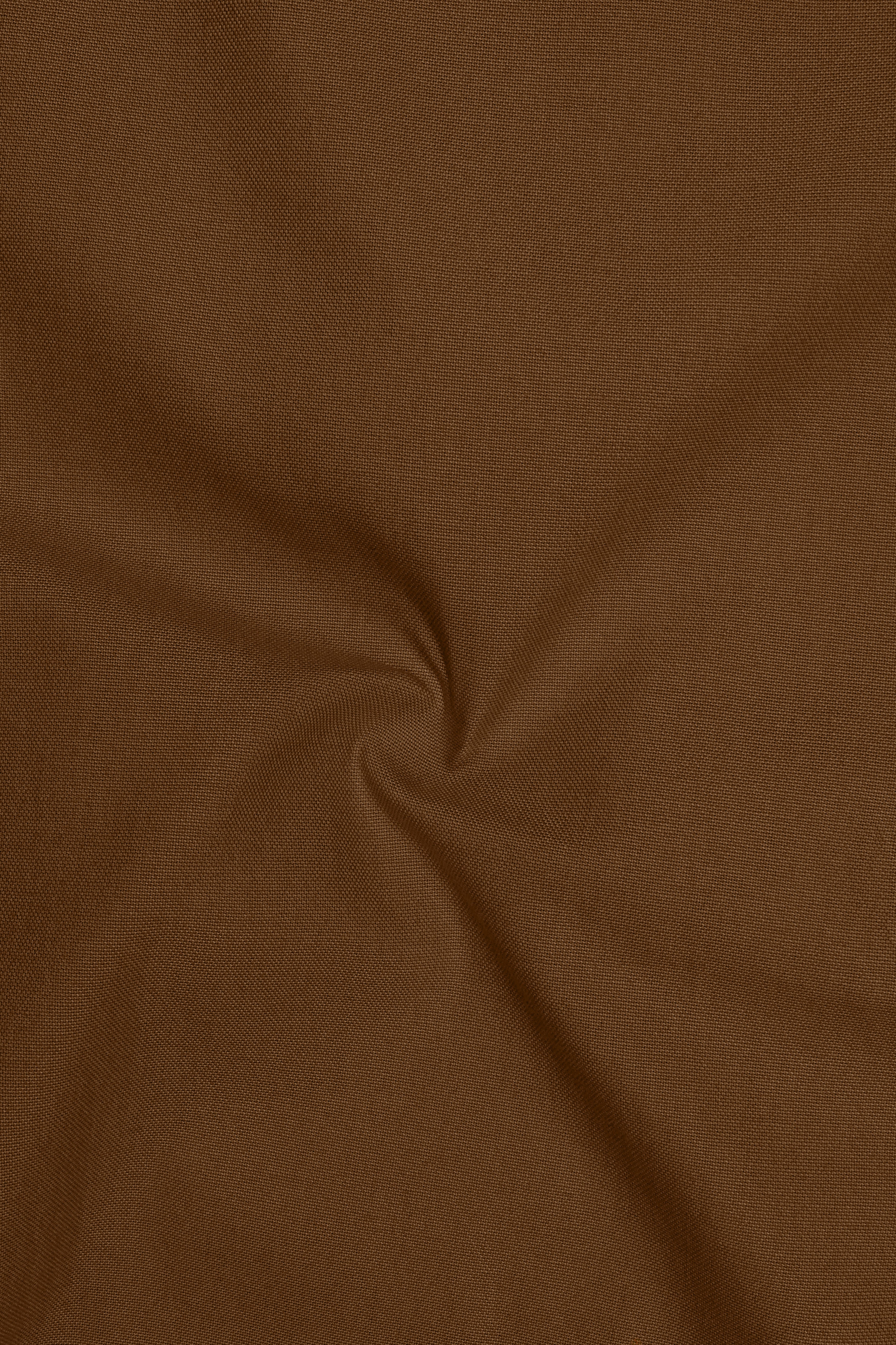 Ruston-Sepia Brown Oxford Premium Cotton Dress Cut Away Shirt