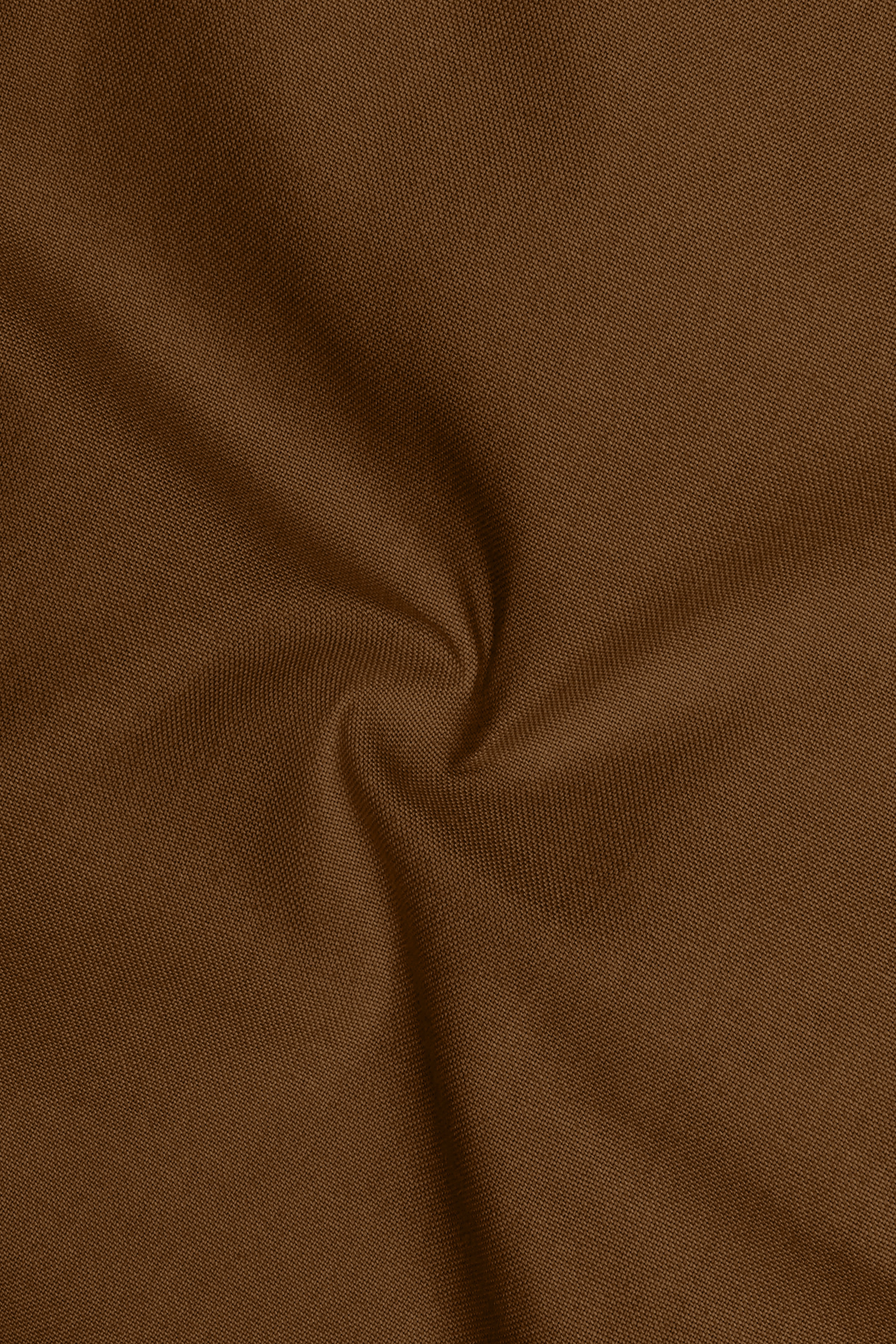Ruston-Sepia Brown Oxford Premium Cotton Dress Button Down Shirt