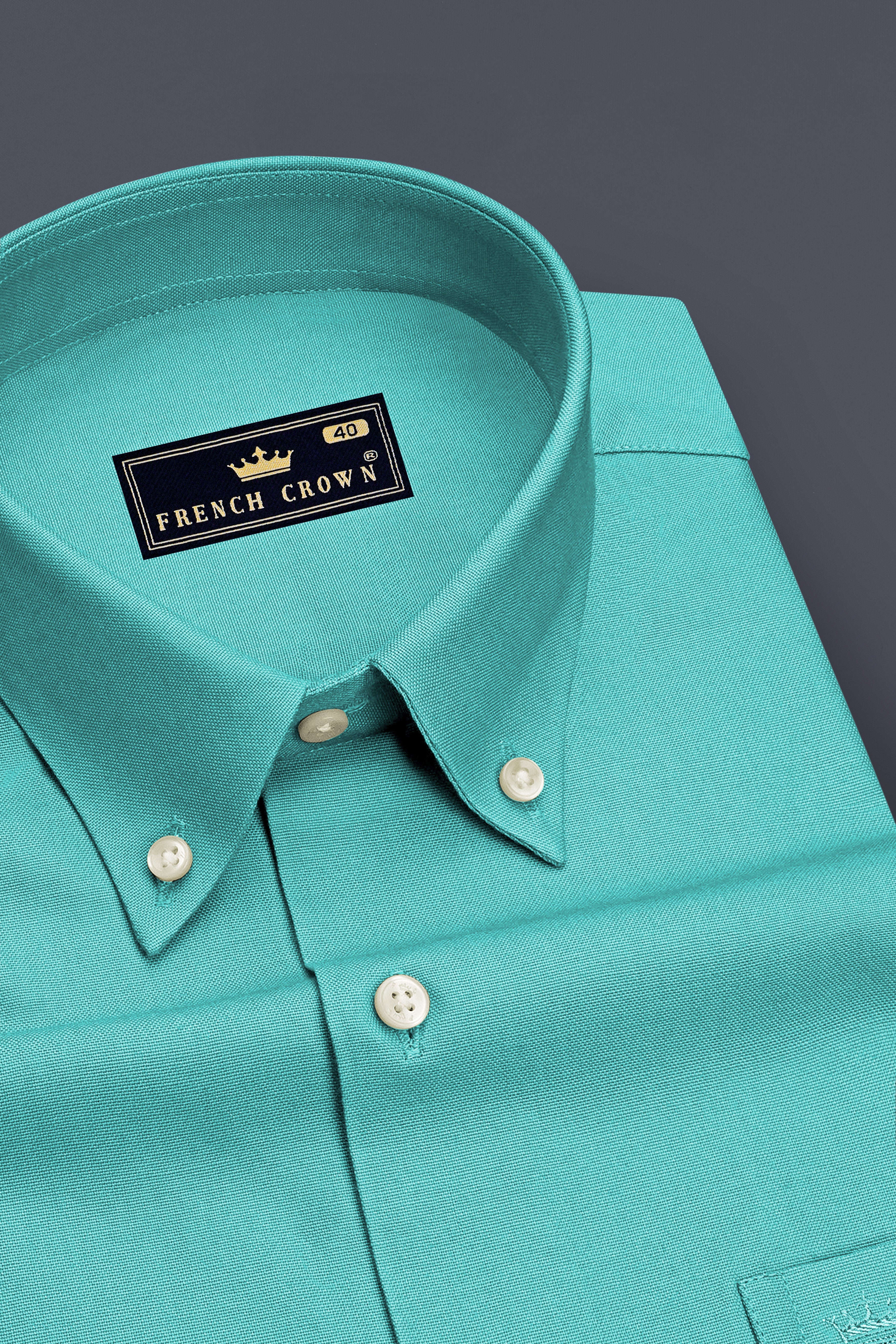 Arden-Viking Green Oxford Premium Cotton Dress Button Down Shirt