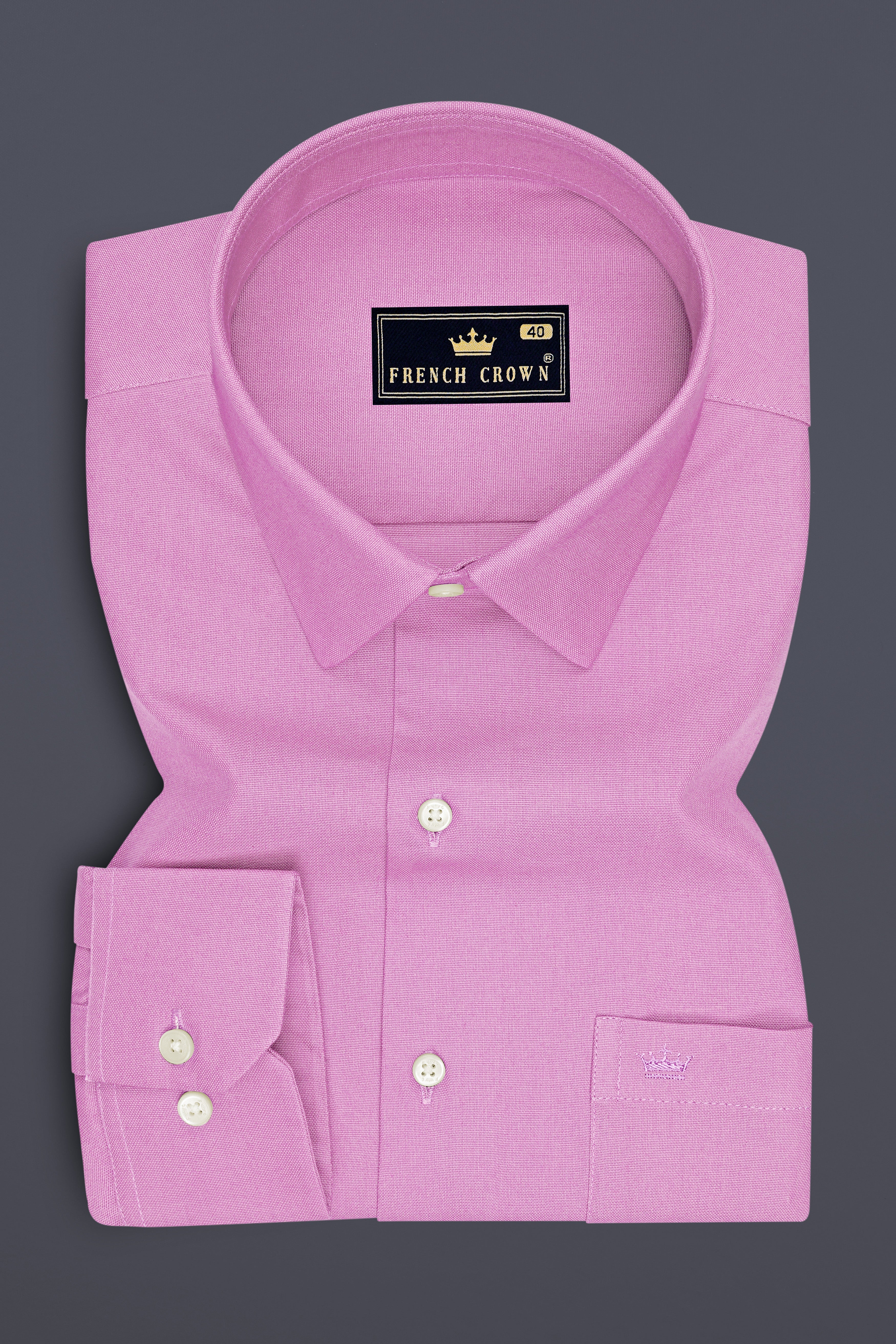 Lorien-Orchid Pink Oxford Premium Cotton Dress Shirt