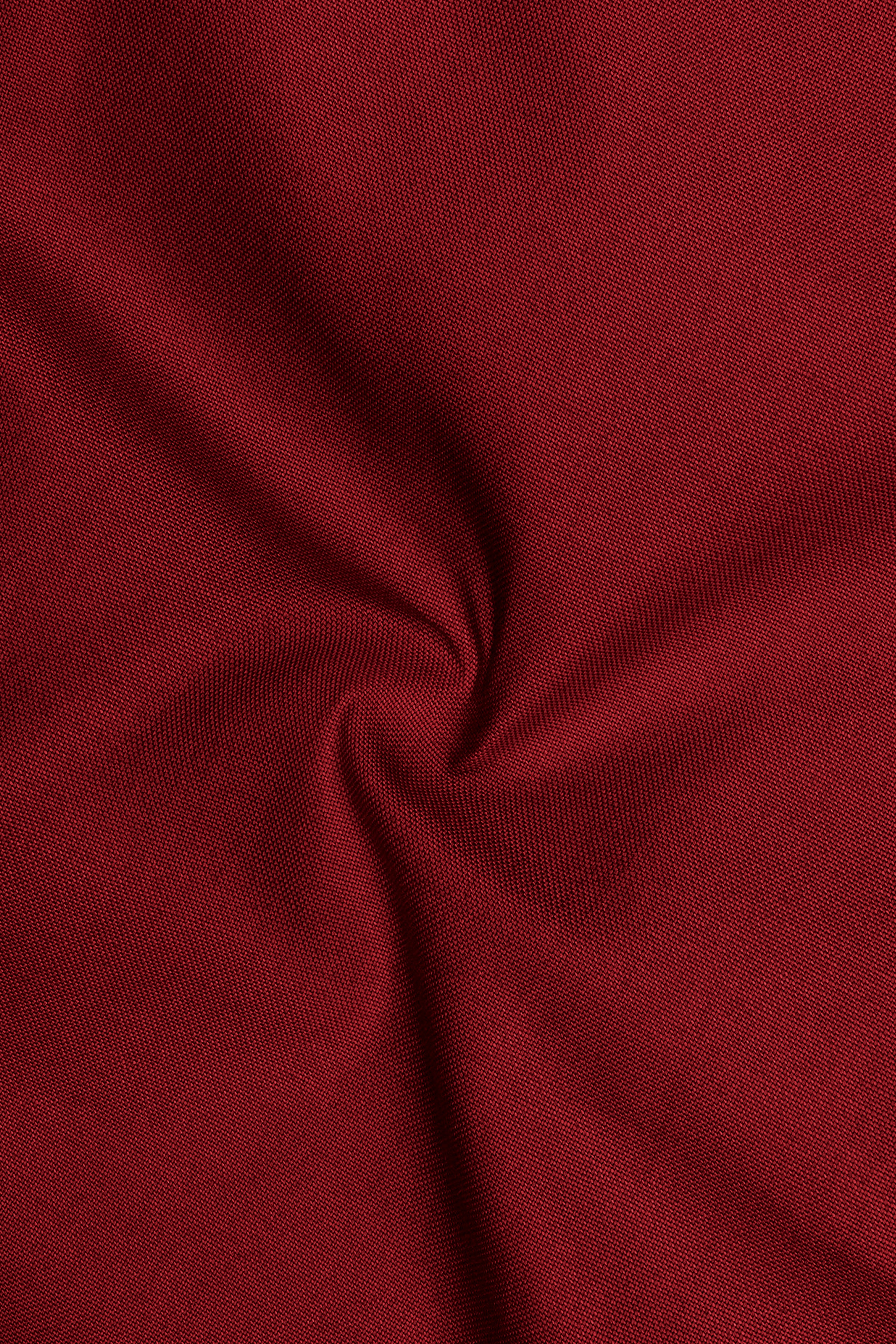 Rouge-Persian Plum Red Oxford Premium Cotton Dress Button Down Shirt