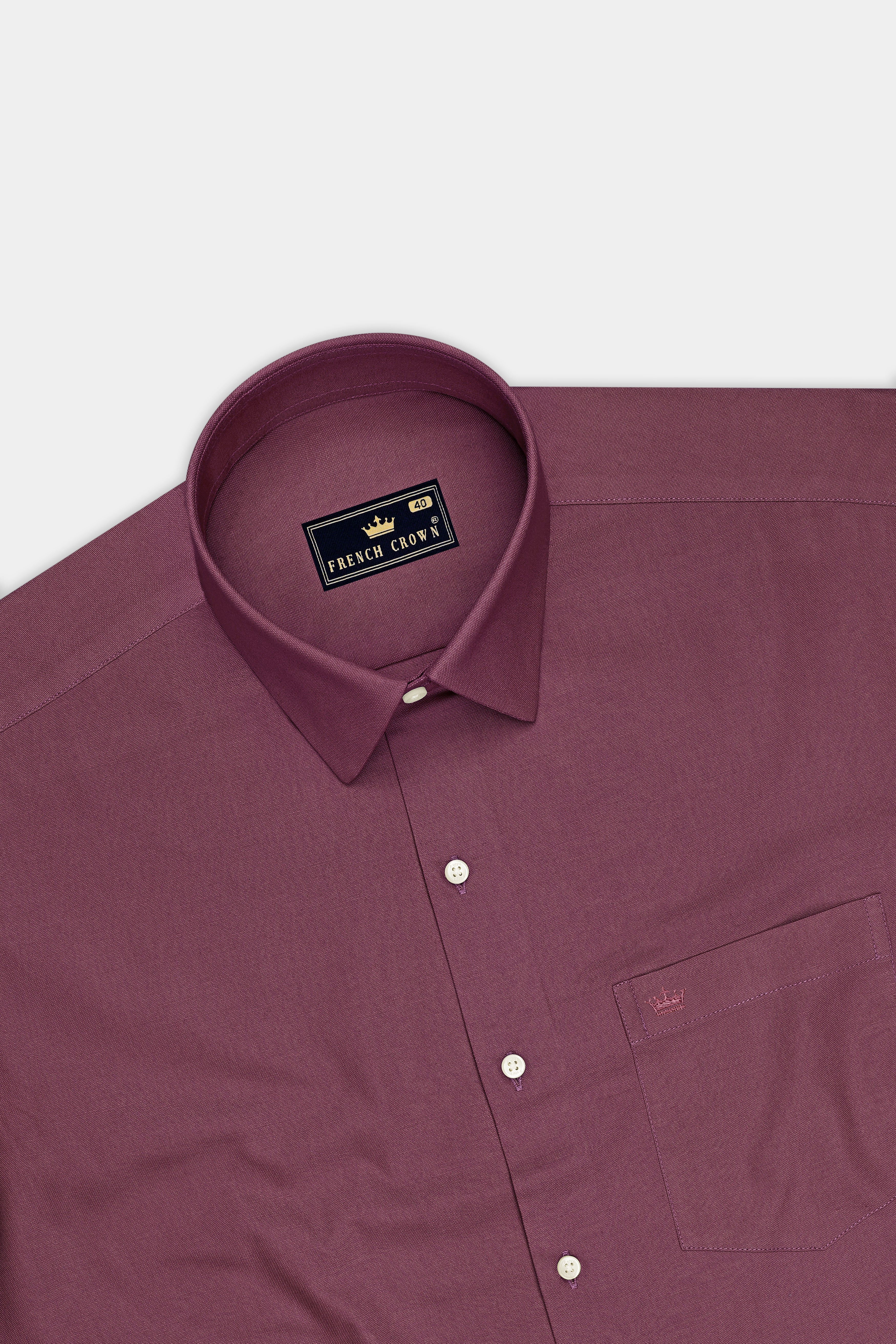 Rosen-Rust Pink Oxford Premium Cotton Dress Shirt