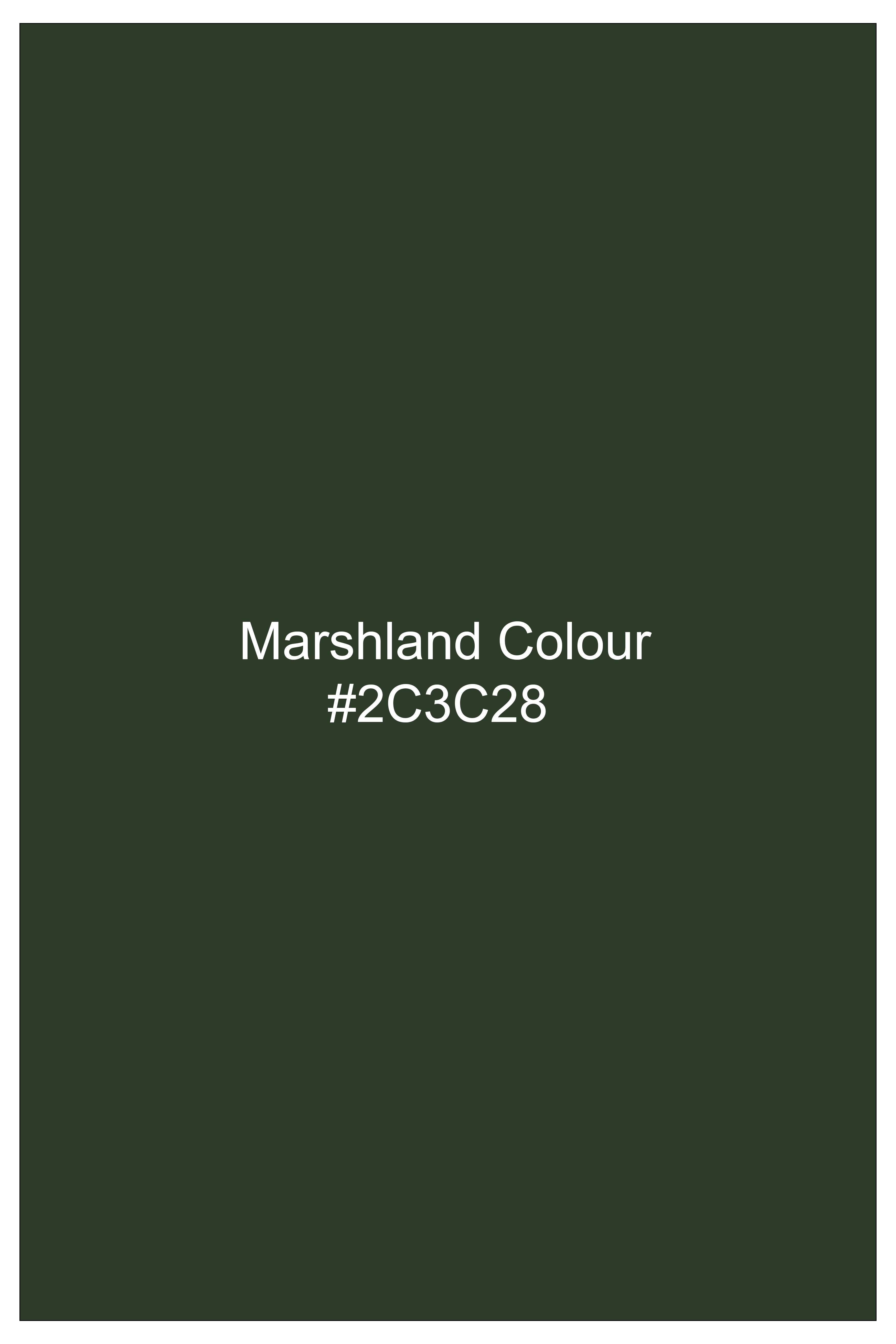 Terran-Marshland Green Oxford Premium Cotton Dress Shirt