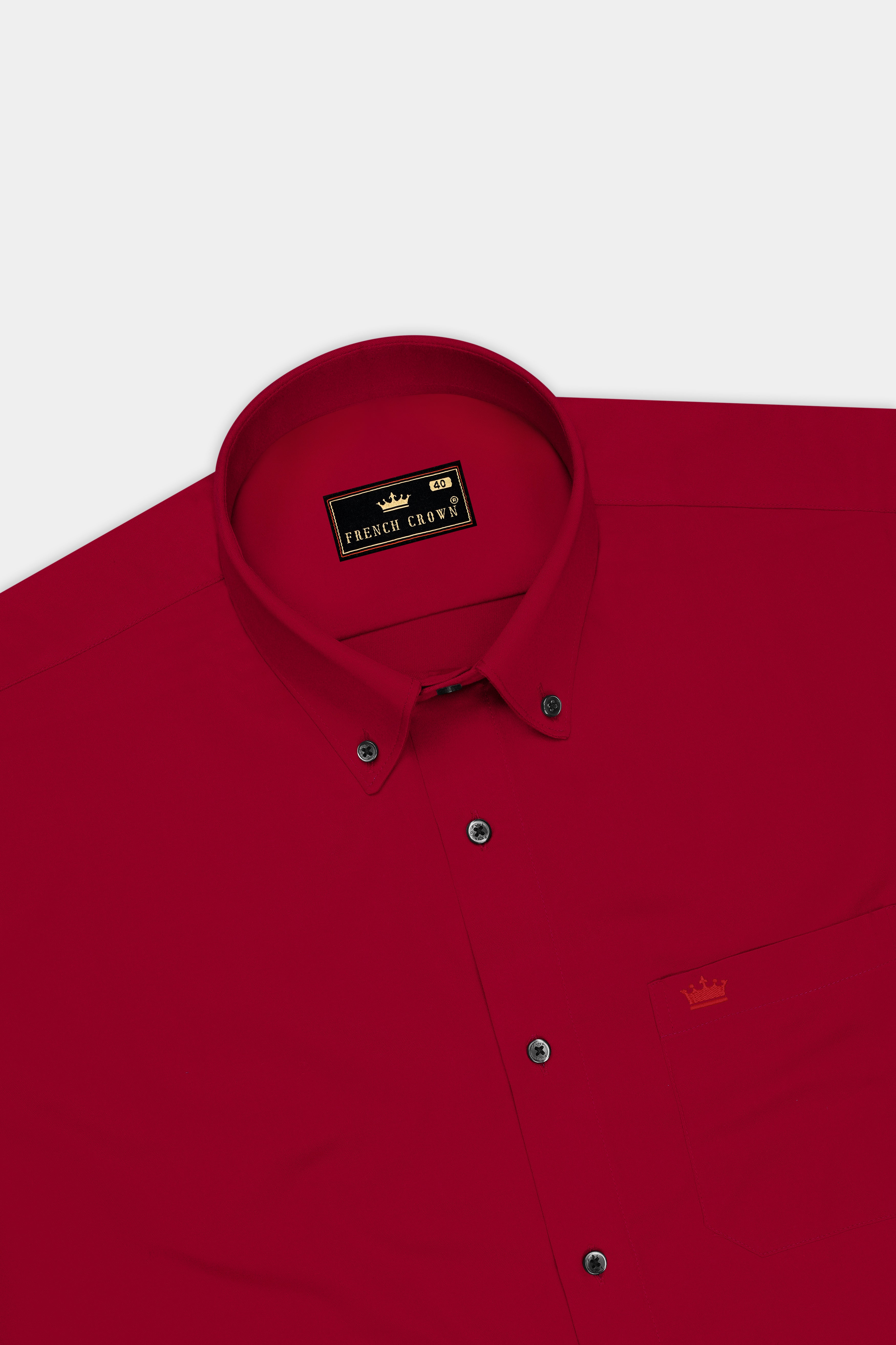 Majestic-Shiraz Red Subtle Sheen Super Soft Premium Cotton Dress Shirt