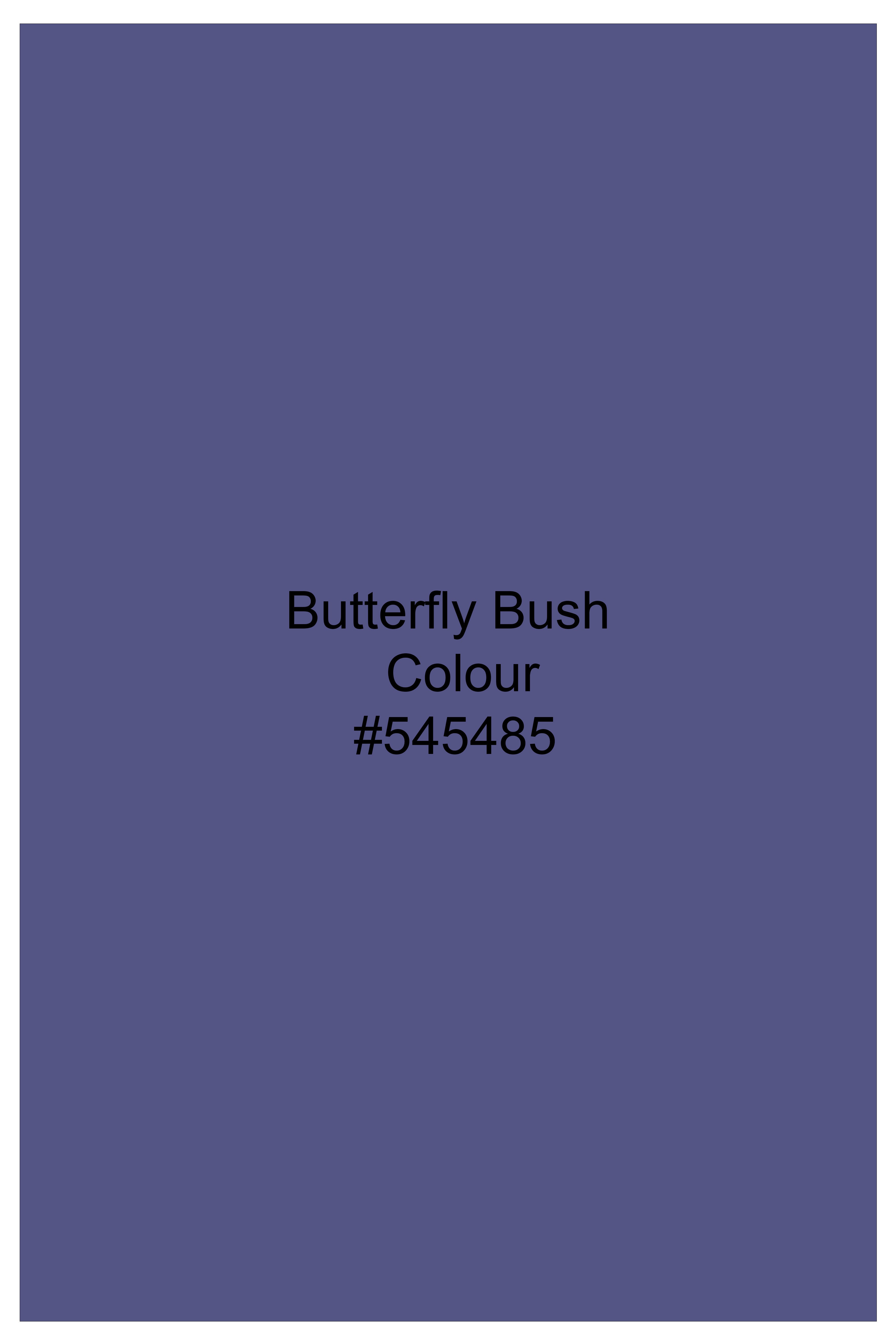 Monarch-Bufferfly Bush Blue Dobby Textured Premium Giza Cotton Dress Shirt