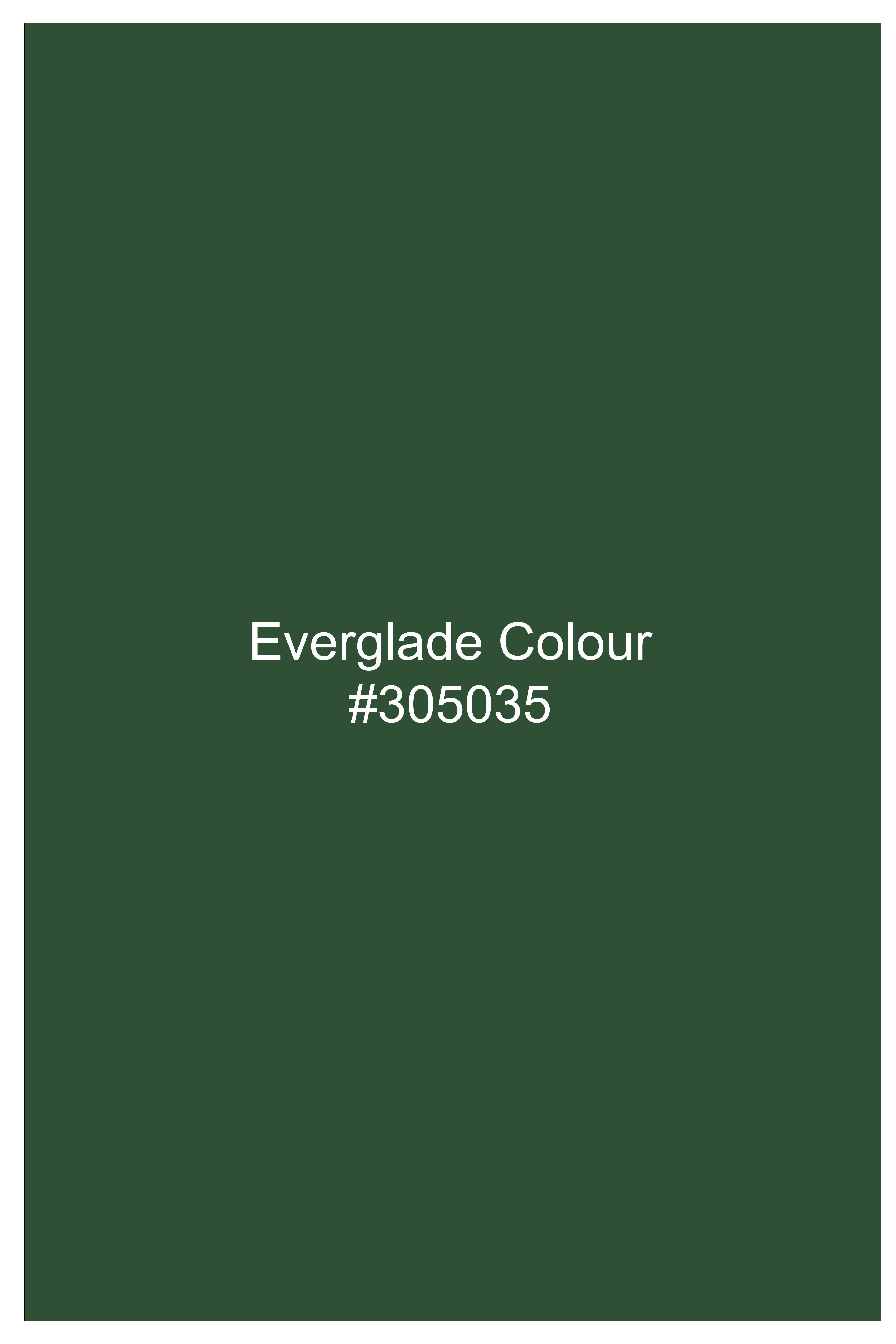 Sylvan-Everglade Green Paisley Printed Super Soft Tencel Casual Shirt