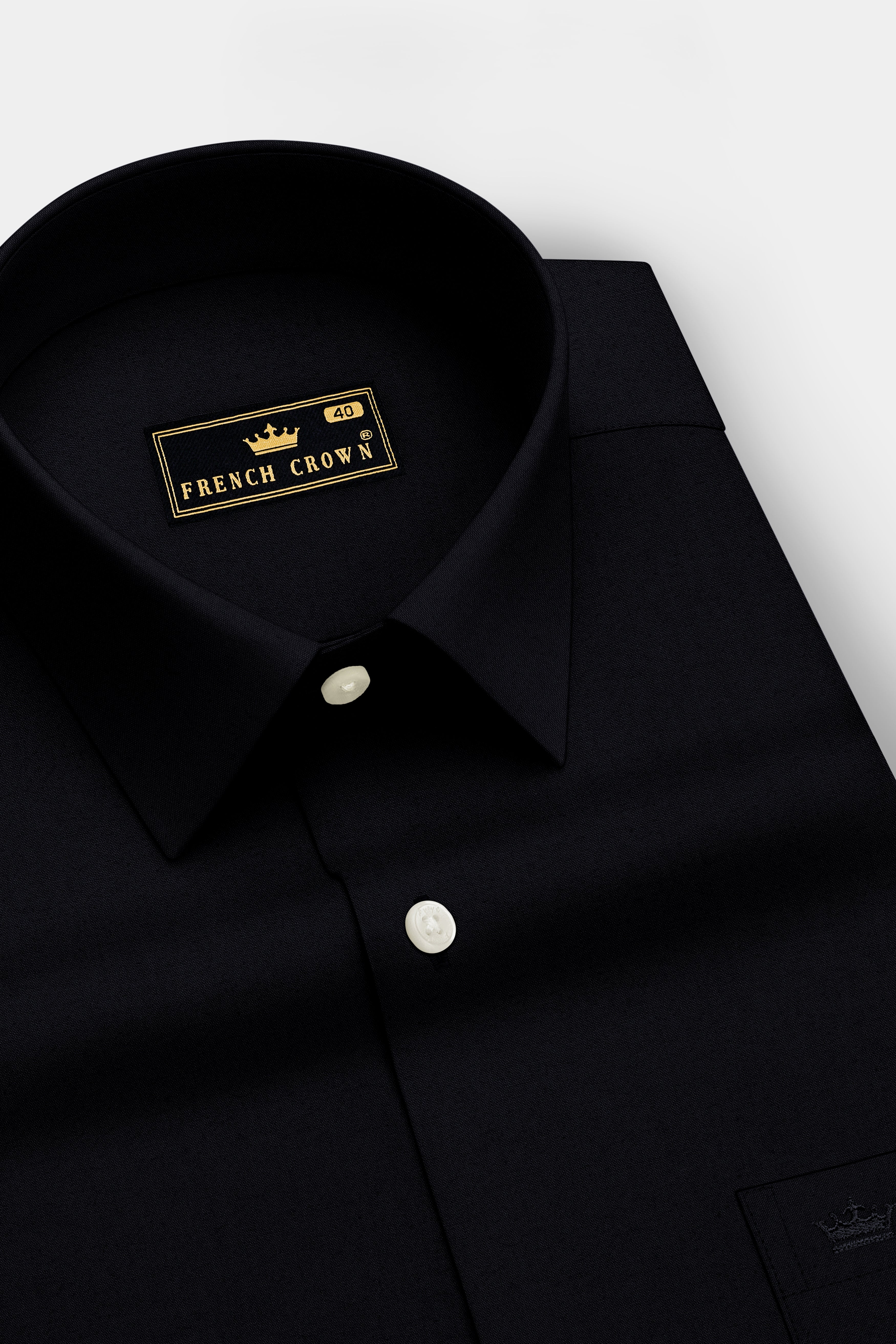 Sovereign-Jade Black Premium Giza Cotton Dress Shirt
