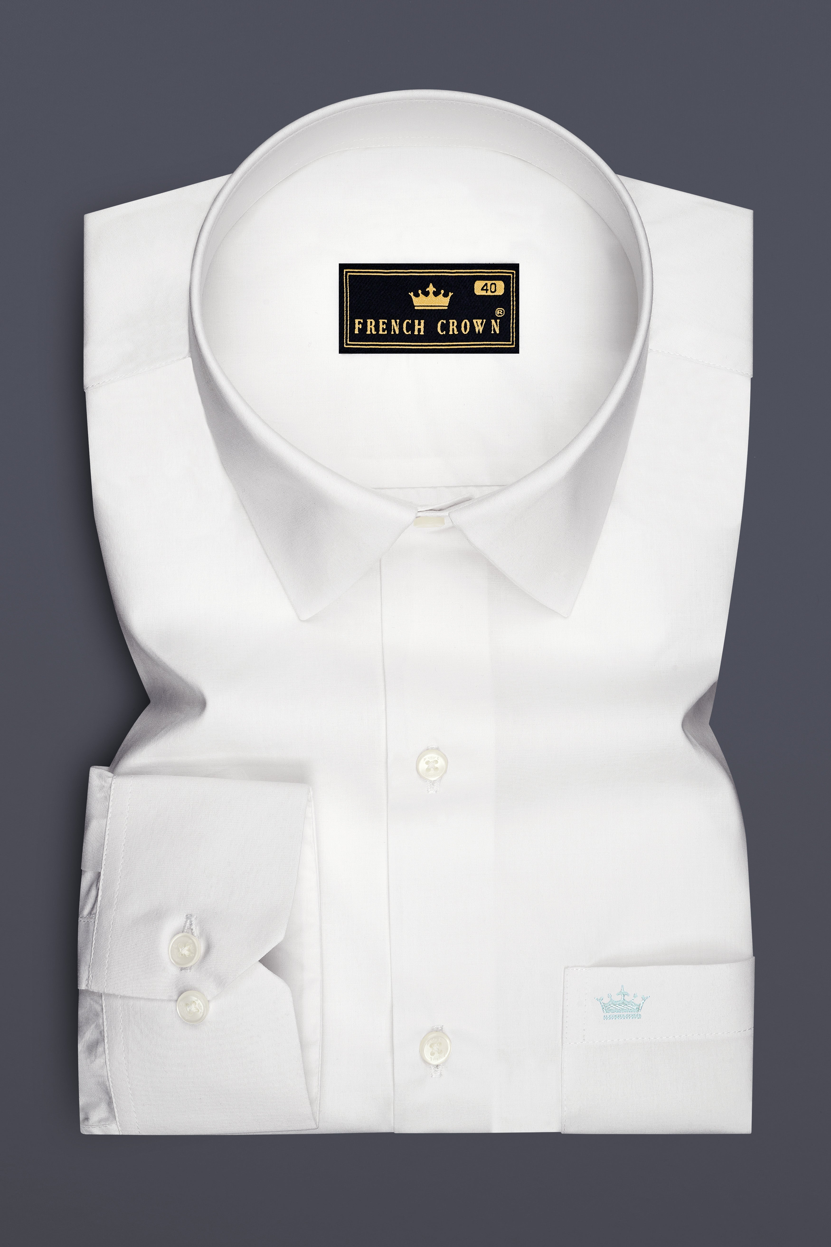 Lumine-Bright White Premium Giza Cotton Dress Shirt
