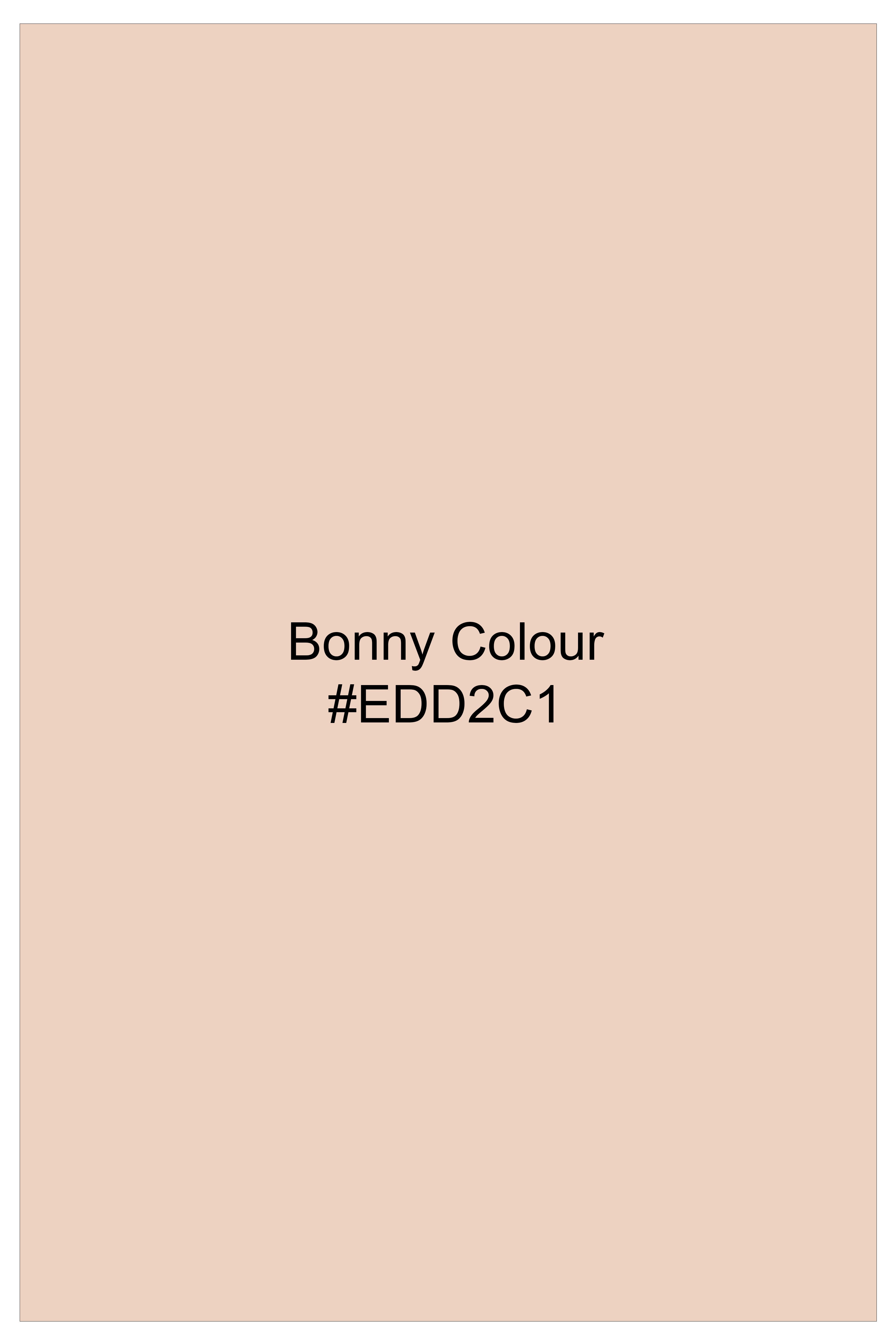 Blushen-Bonny Peach Premium Giza Cotton Tuxedo Dress Shirt