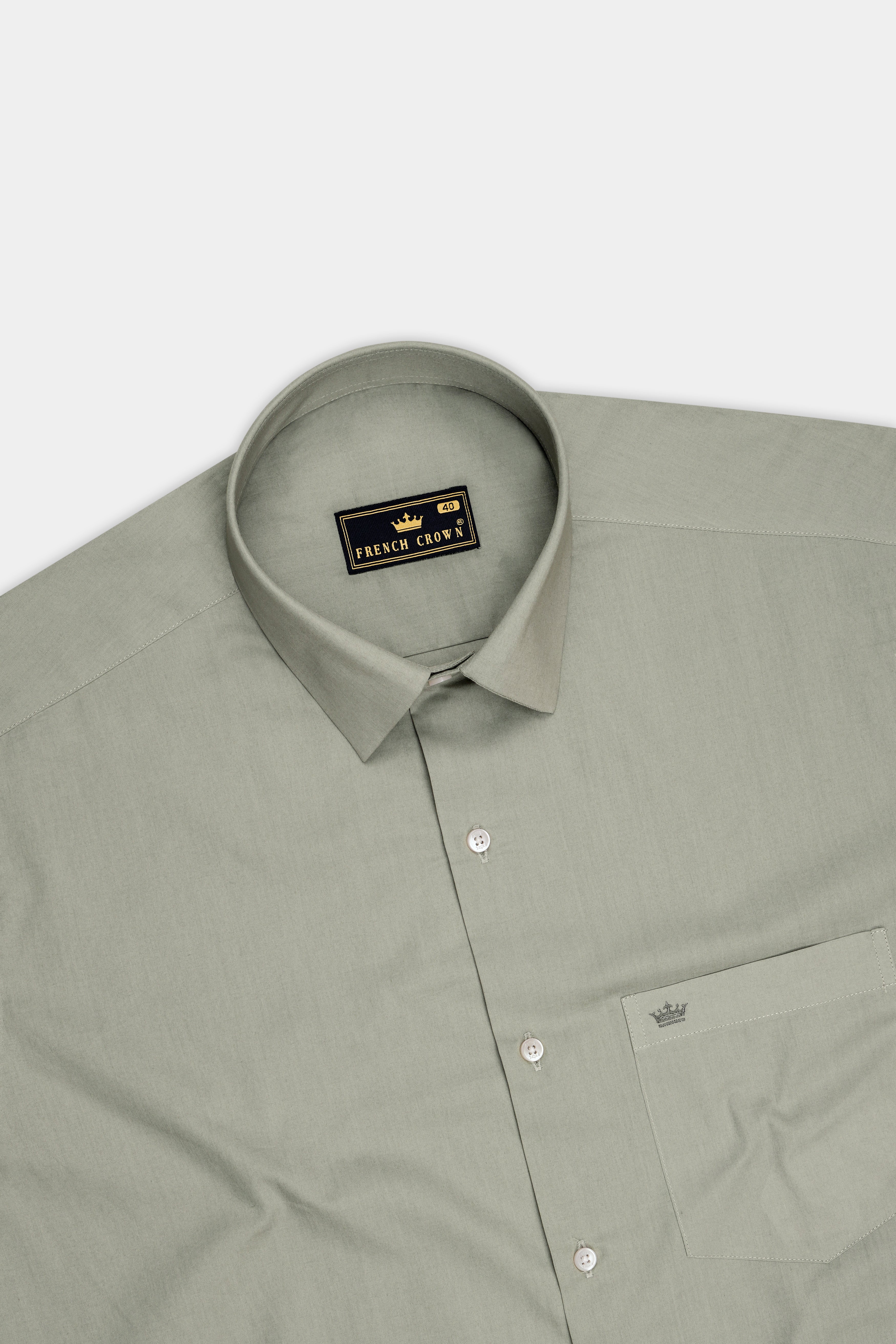 Viridian-Celeste Green Subtle Sheen Super Soft Premium Cotton Dress Shirt