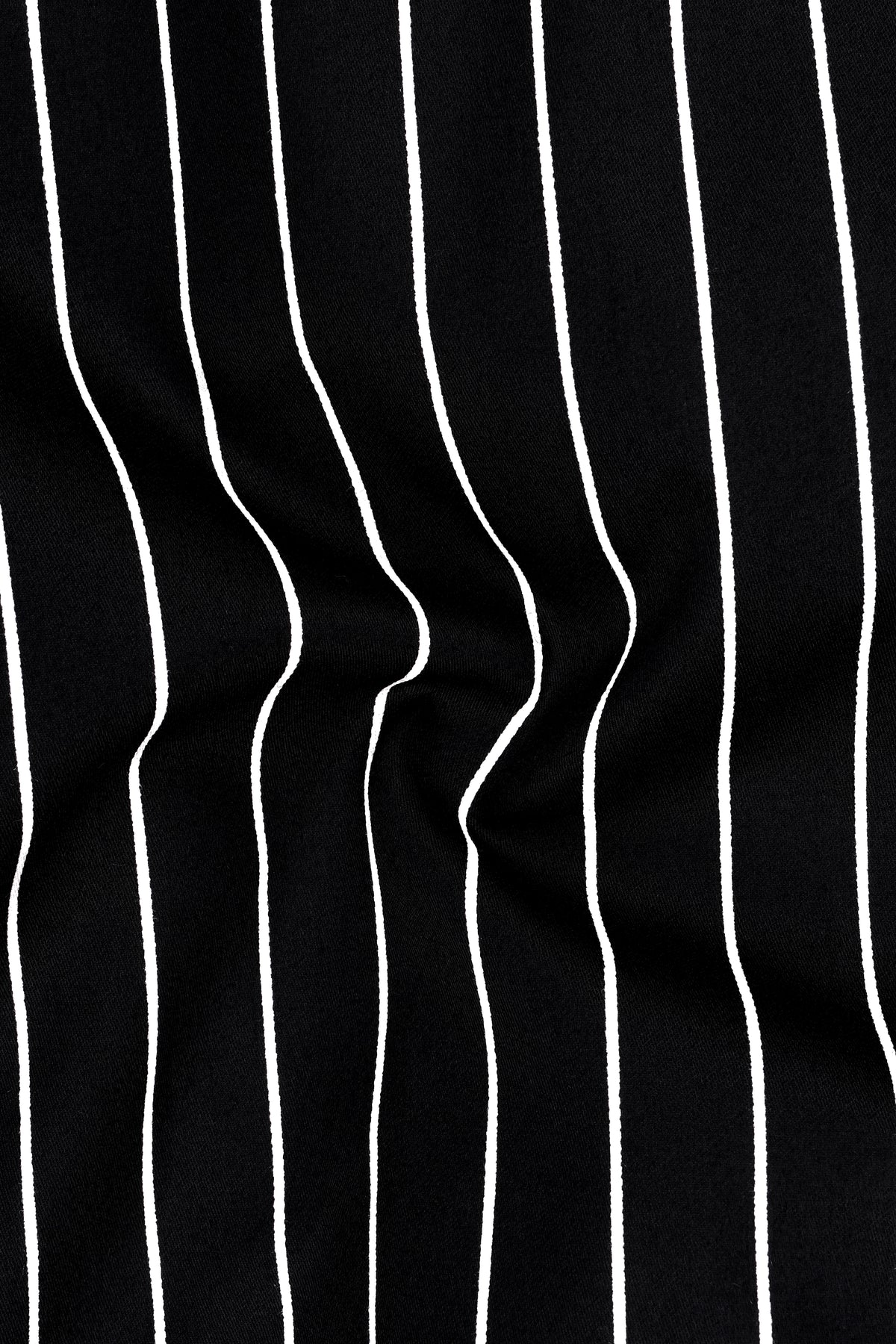 Monarch-Jade Black and Bright White Pin Striped Subtle Sheen Super Soft Premium Cotton Dress Shirt