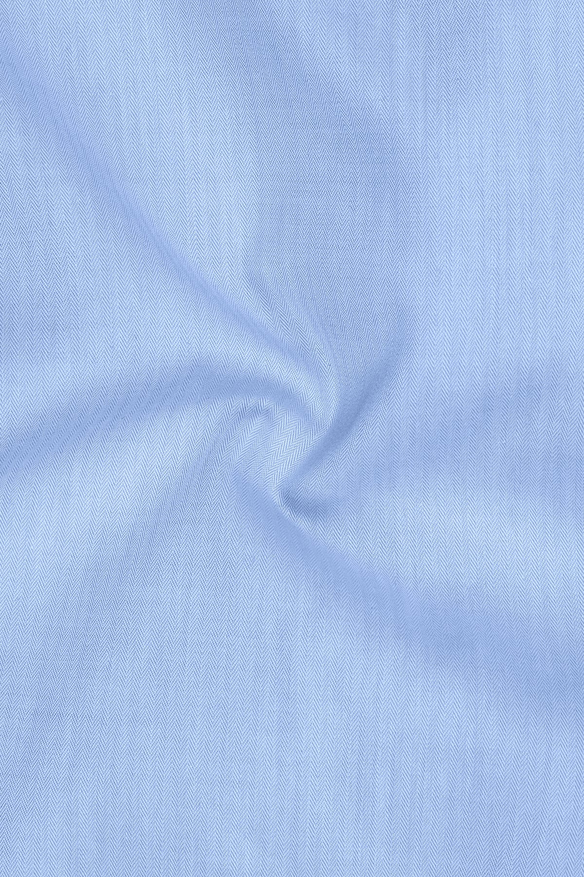 Orvian-Pale Blue Textured Herringbone Premium Cotton Cut Away Collar Dress Shirt