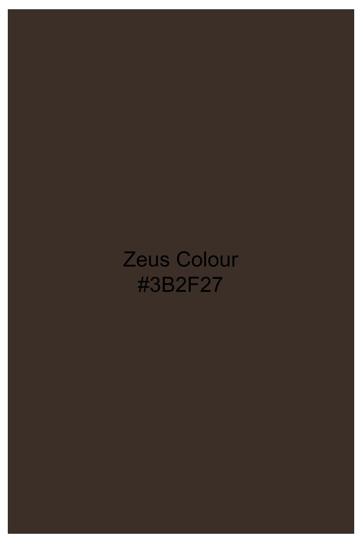 Eldric-Zeus Brown Textured Oxford Premium Cotton Heavy Weight Designer Casual Shirt