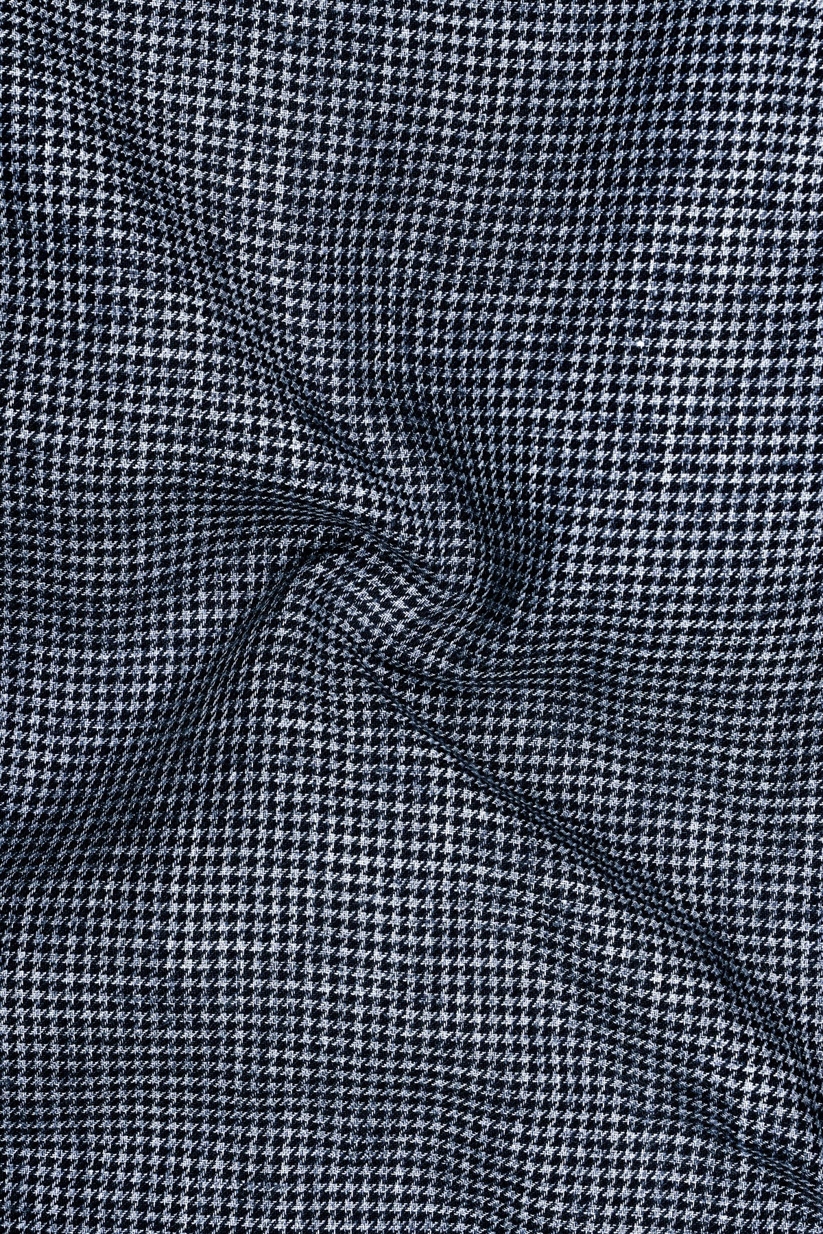 Vanta-Nevada Gray Heavy Weight Houndstooth Textured Premium Cotton Designer Casual Shirt