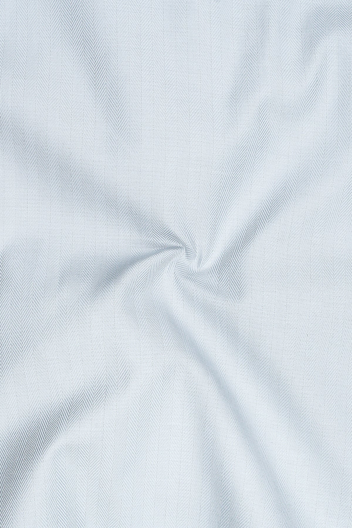 Sterling-Geyser Gray Herringbone Textured Premium Cotton Dress Shirt