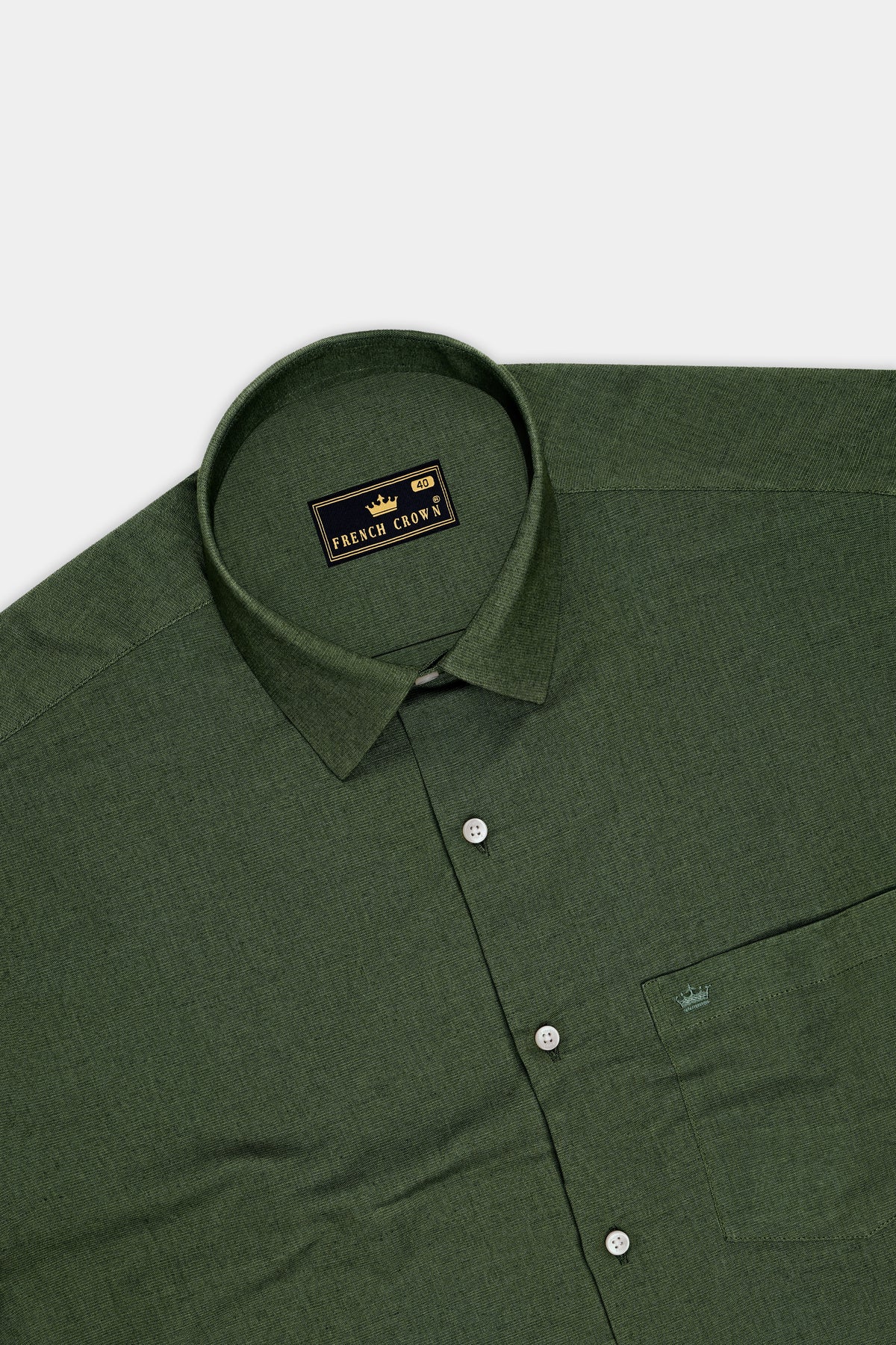 Cypress-Rangoon Green Luxurious Linen Dress Shirt