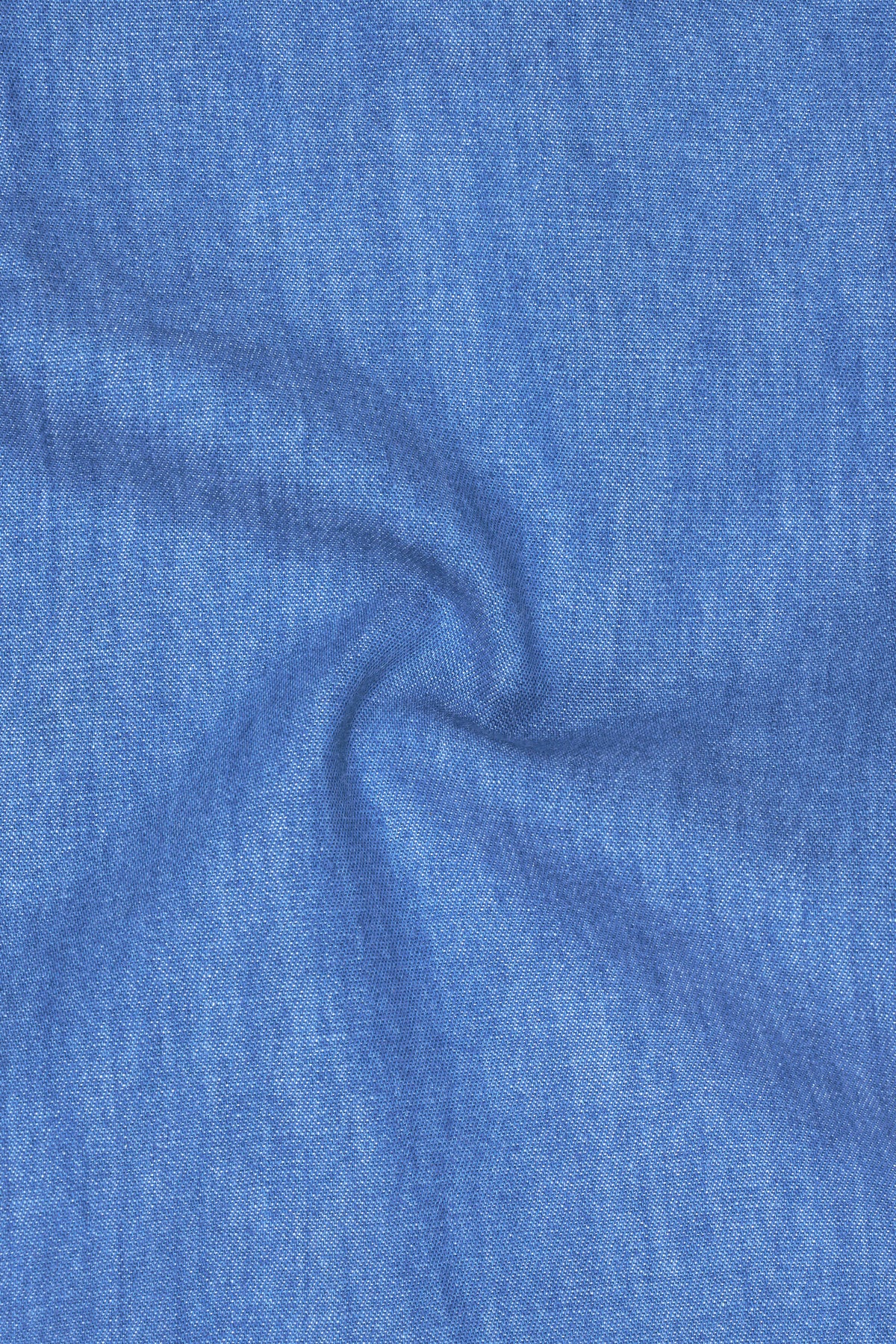 Boreal-Danube Blue Textured Heavyweight Denim Designer Overshirt/shacket