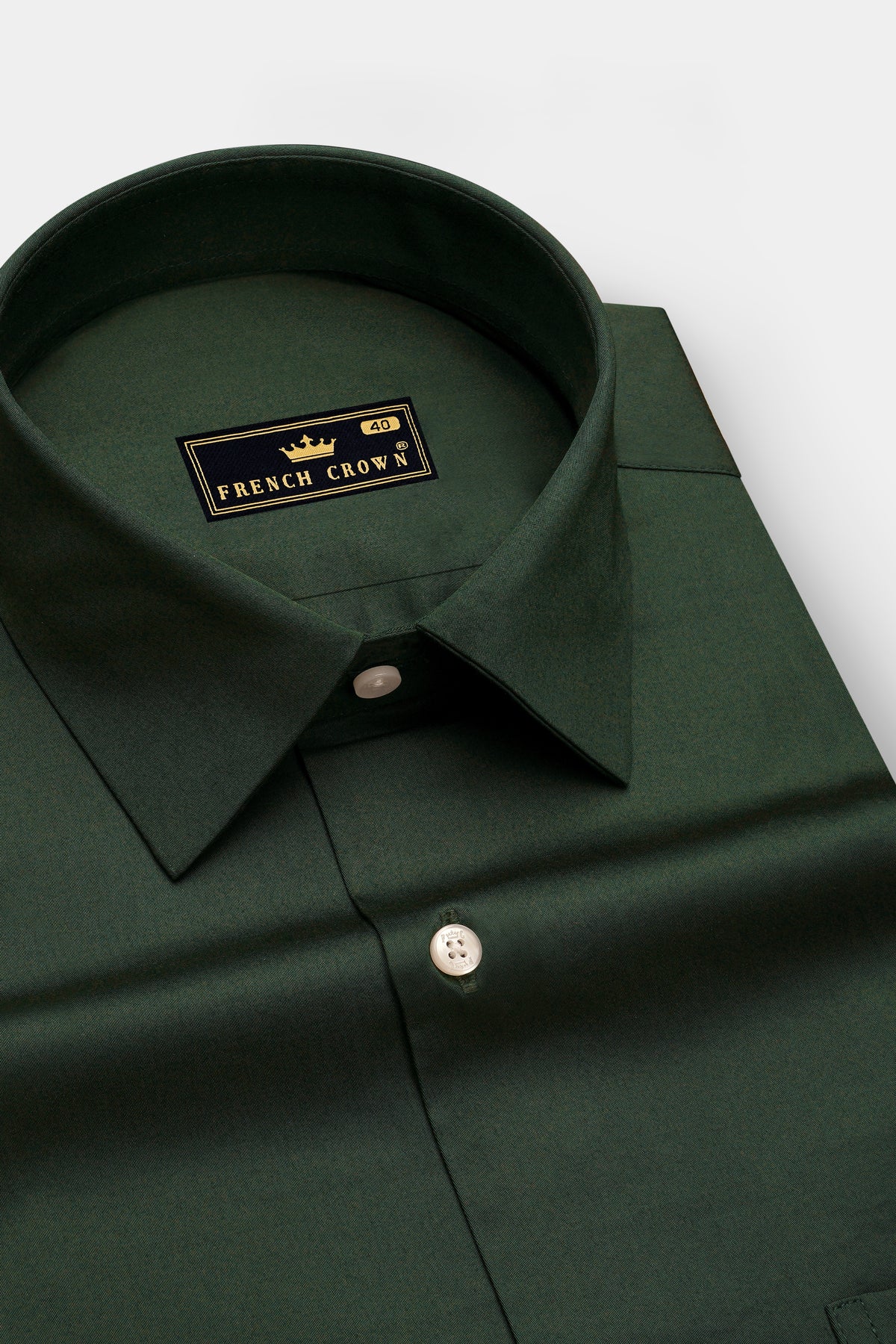 Grove-Dune Green Subtle Sheen Super Soft Premium Cotton Dress Shirt