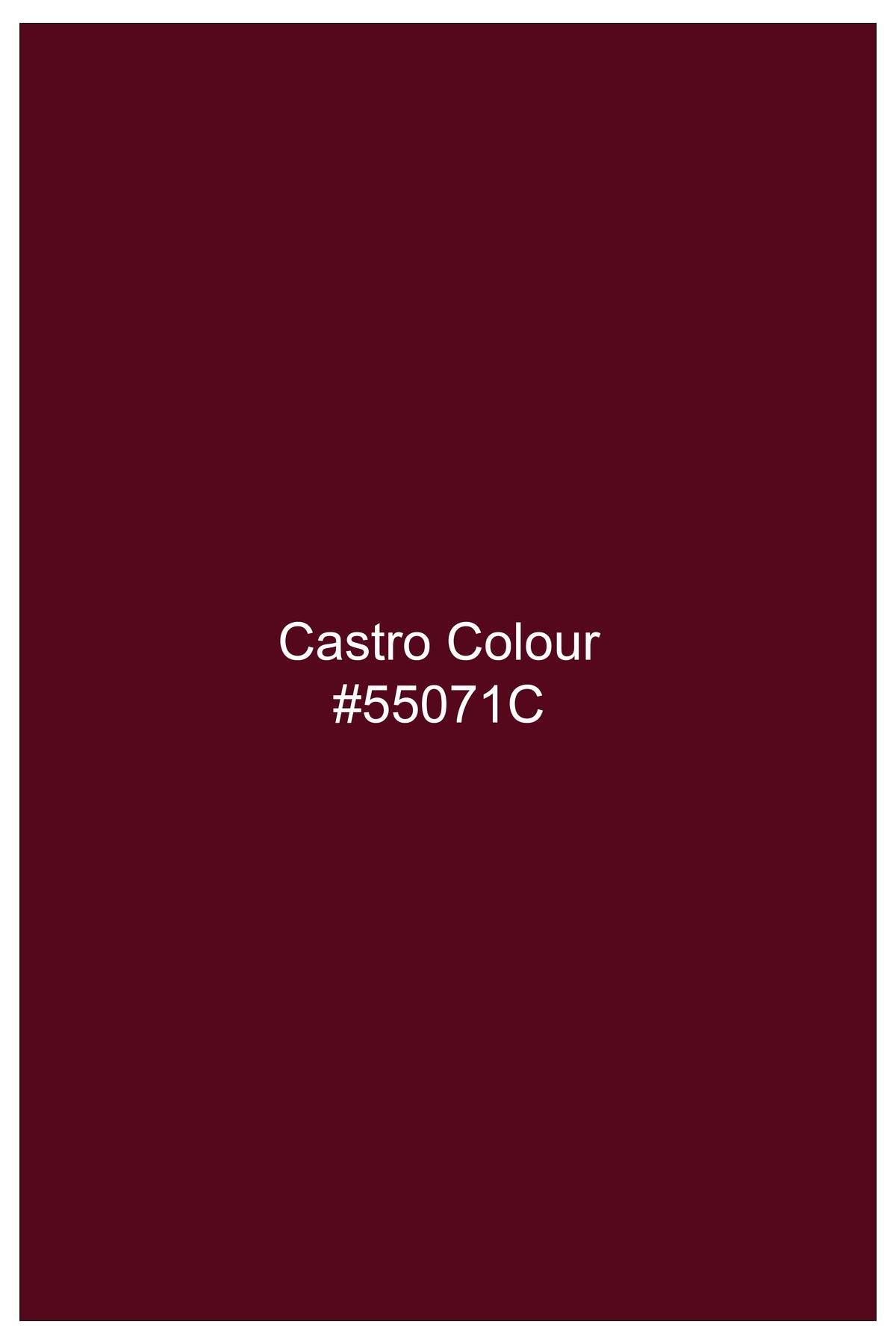 Merlot-Castro Maroon Twill Premium Cotton Heavy Weight Designer Casual Shirt