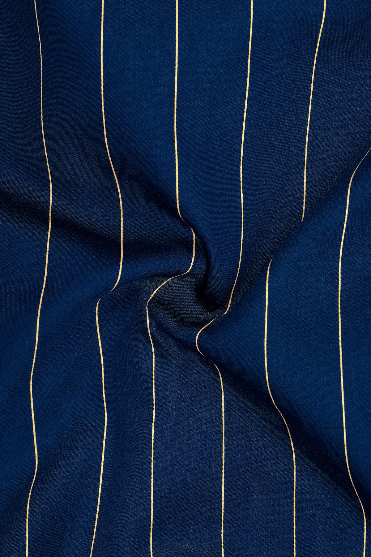 Creston-Trypan Blue Pin Striped Super Soft Premium Cotton Dress Shirt