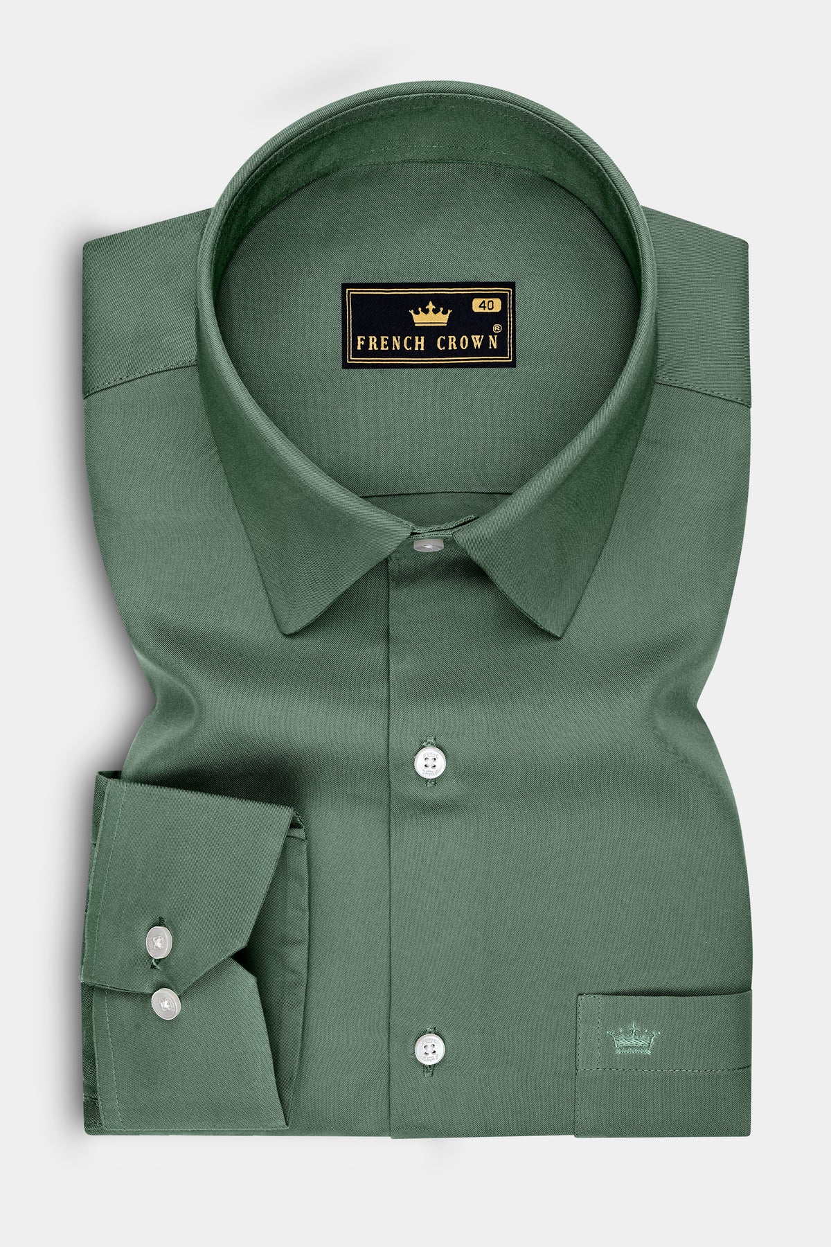 Viridis-Hazel Green Super Soft Tencel Semi Formal Shirt