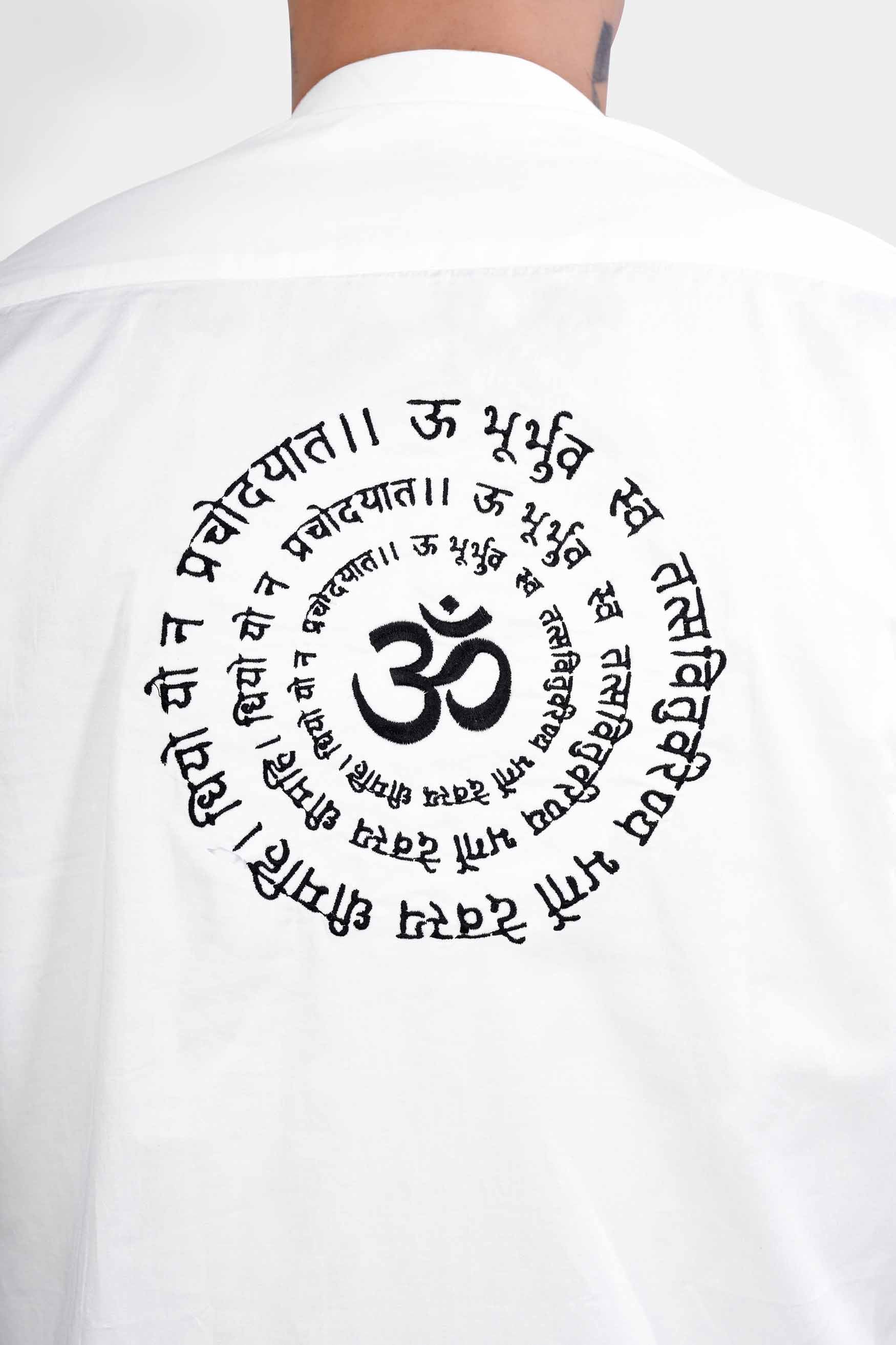 Bright White Gayatri Mantra Embroidered Subtle Sheen Super Soft Premium Cotton Designer Kurta Shirt 2670-KS-E242-38, 2670-KS-E242-H-38, 2670-KS-E242-39, 2670-KS-E242-H-39, 2670-KS-E242-40, 2670-KS-E242-H-40, 2670-KS-E242-42, 2670-KS-E242-H-42, 2670-KS-E242-44, 2670-KS-E242-H-44, 2670-KS-E242-46, 2670-KS-E242-H-46, 2670-KS-E242-48, 2670-KS-E242-H-48, 2670-KS-E242-50, 2670-KS-E242-H-50, 2670-KS-E242-52, 2670-KS-E242-H-52