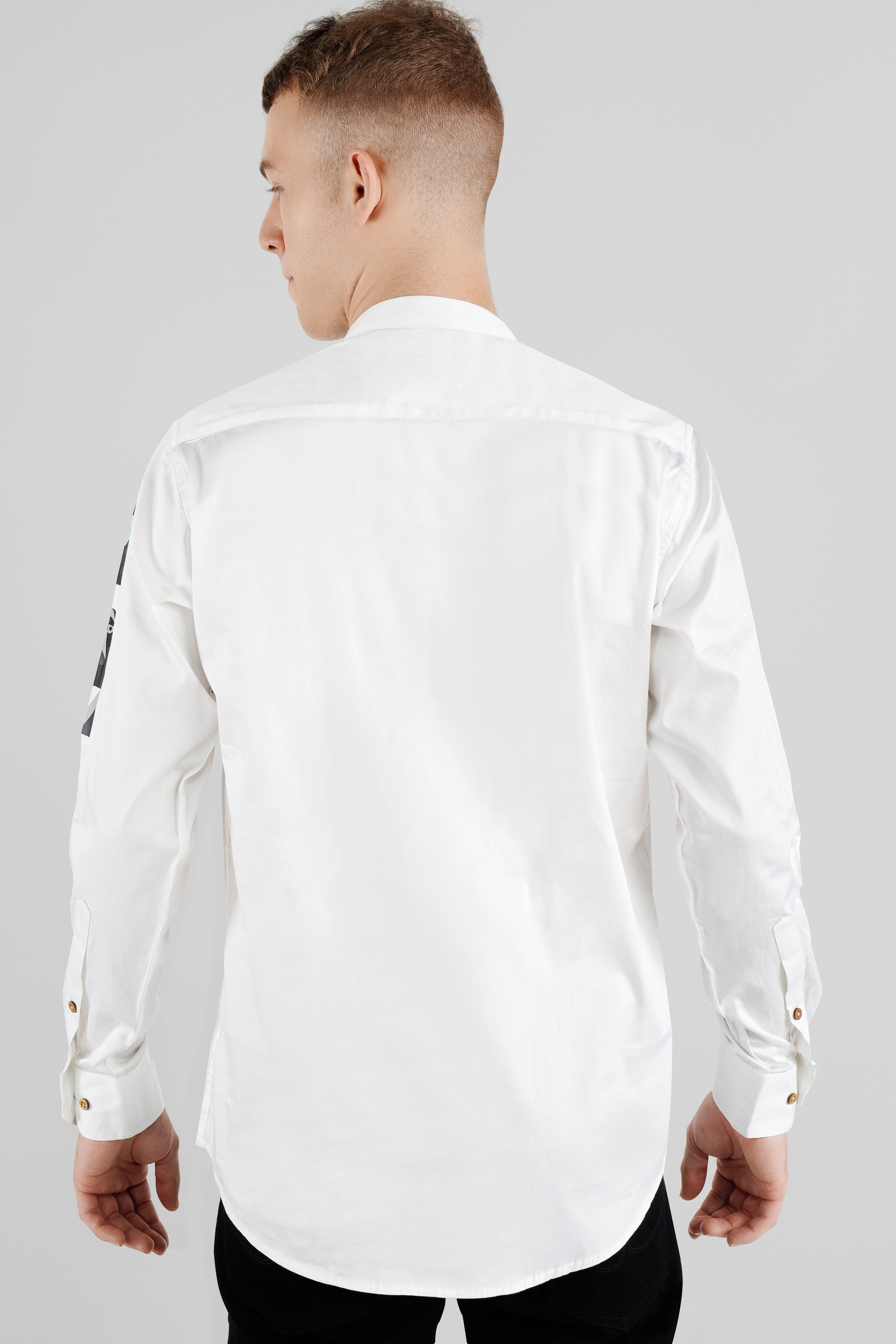 Bright White Dogs Printed Super Soft Premium Cotton Designer Kurta Shirt