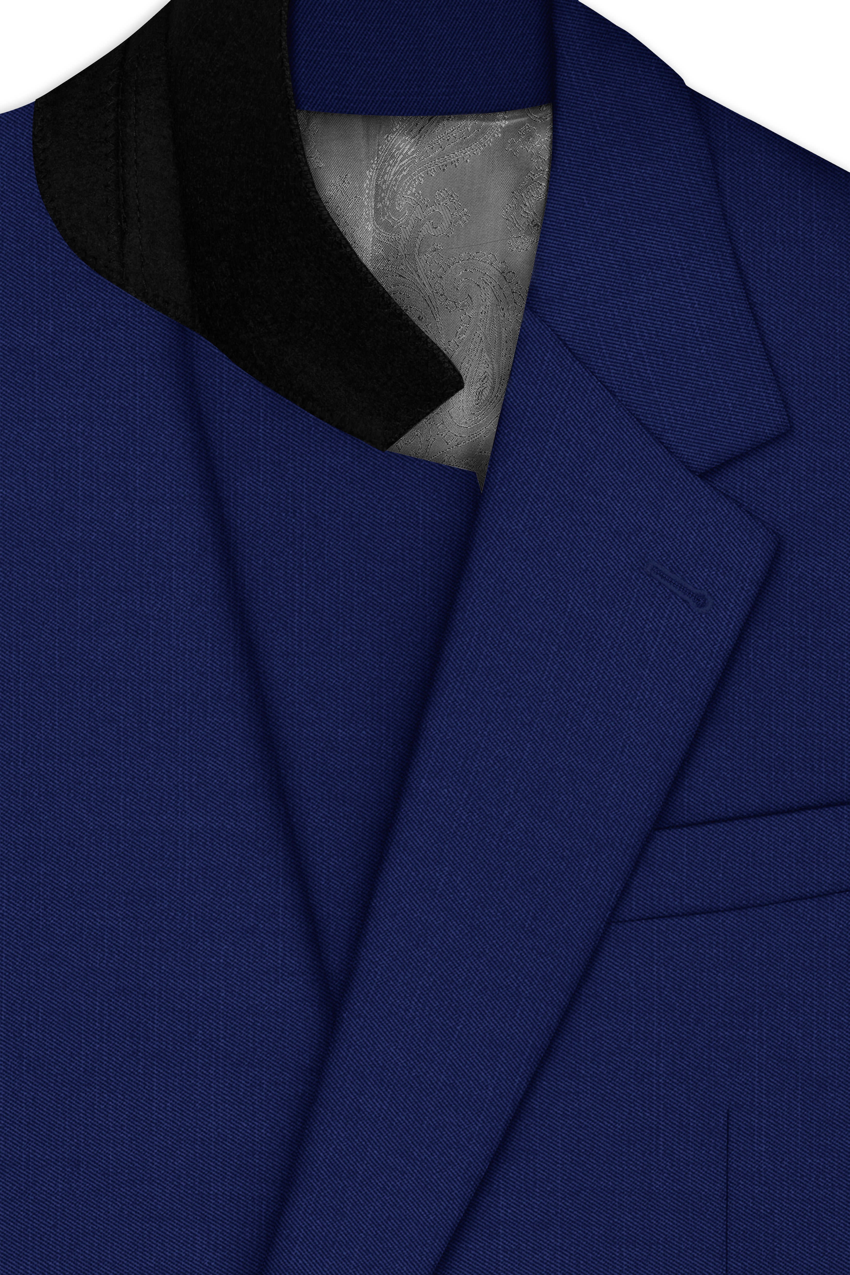 Rhino Blue Stretchable Single-Breasted traveler Suit