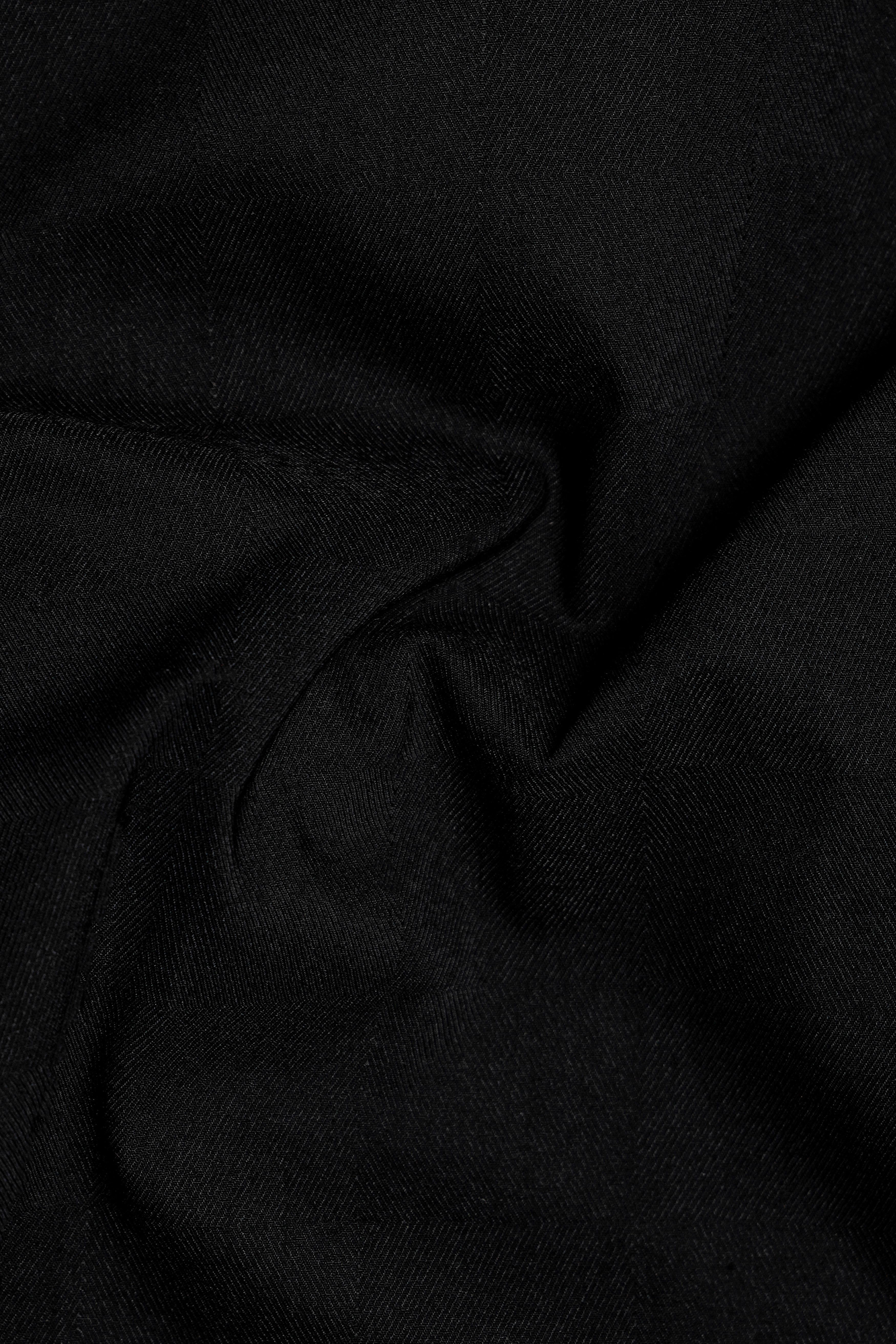 Jade Black Tuxedo Super Soft Giza Cotton Shirt