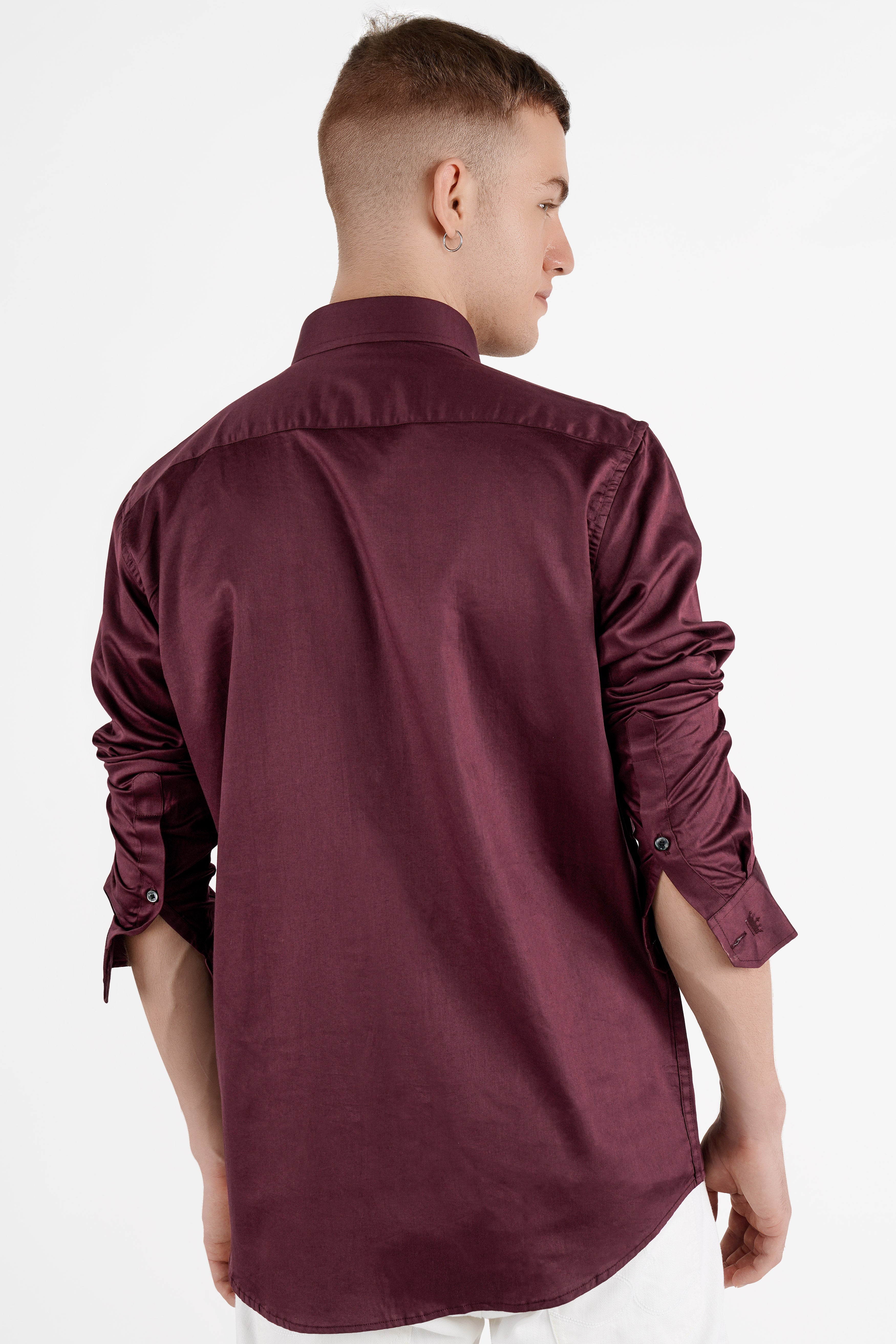 Crater Brown Lord Buddha Hand Painted Super Soft Premium Cotton Designer Shirt