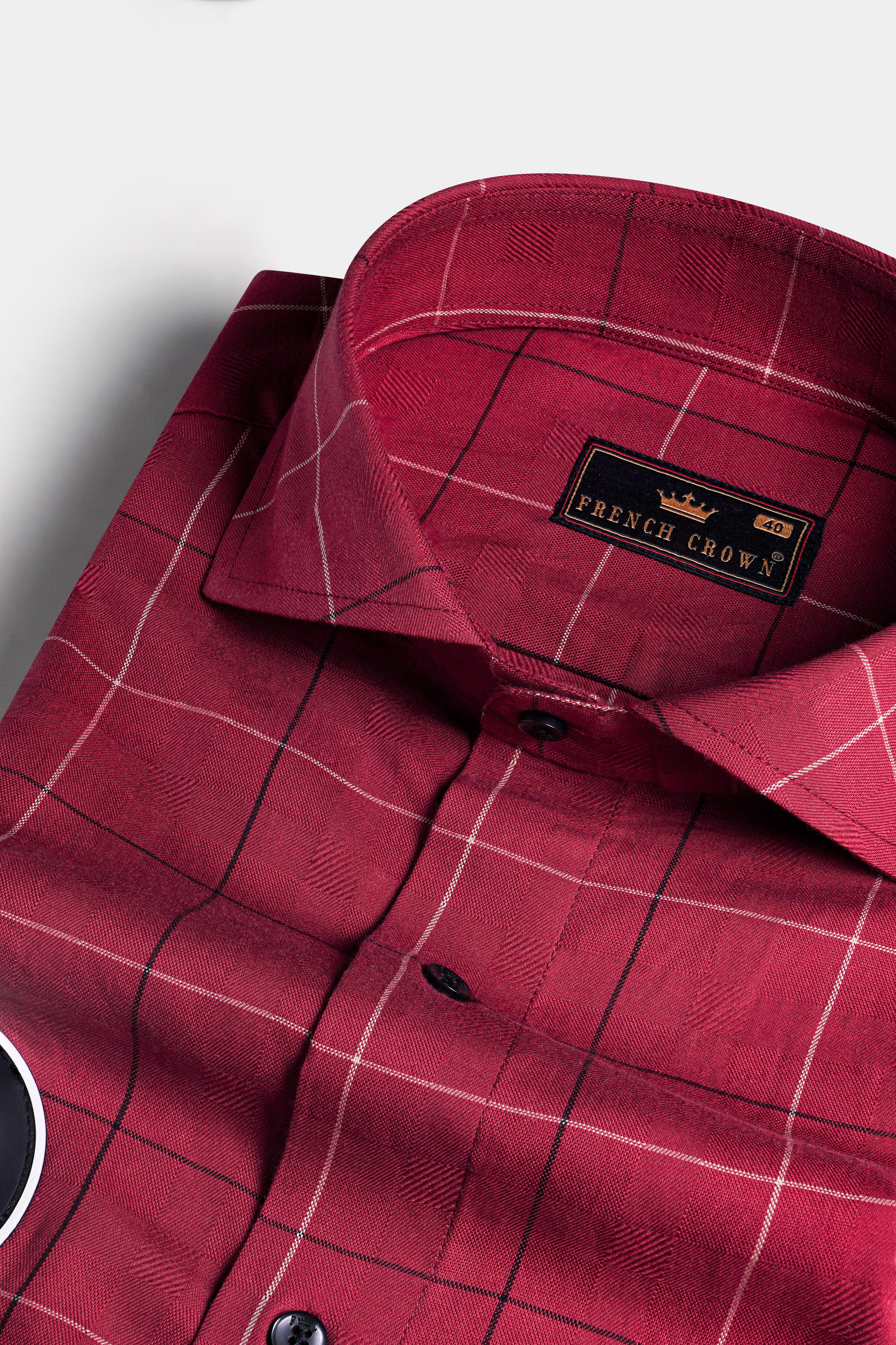 Claret Red Checkered Patchwork Twill Premium Cotton Designer Shirt 5663-CA-BLK-RP-38, 5663-CA-BLK-RP-H-38, 5663-CA-BLK-RP-39, 5663-CA-BLK-RP-H-39, 5663-CA-BLK-RP-40, 5663-CA-BLK-RP-H-40, 5663-CA-BLK-RP-42, 5663-CA-BLK-RP-H-42, 5663-CA-BLK-RP-44, 5663-CA-BLK-RP-H-44, 5663-CA-BLK-RP-46, 5663-CA-BLK-RP-H-46, 5663-CA-BLK-RP-48, 5663-CA-BLK-RP-H-48, 5663-CA-BLK-RP-50, 5663-CA-BLK-RP-H-50, 5663-CA-BLK-RP-52, 5663-CA-BLK-RP-H-52