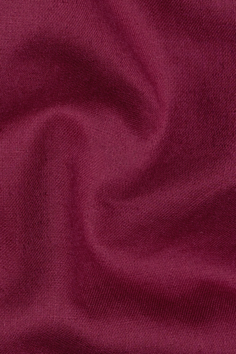 Mulberry Pink Hand Painted Luxurious Linen Designer Kurta Shirt