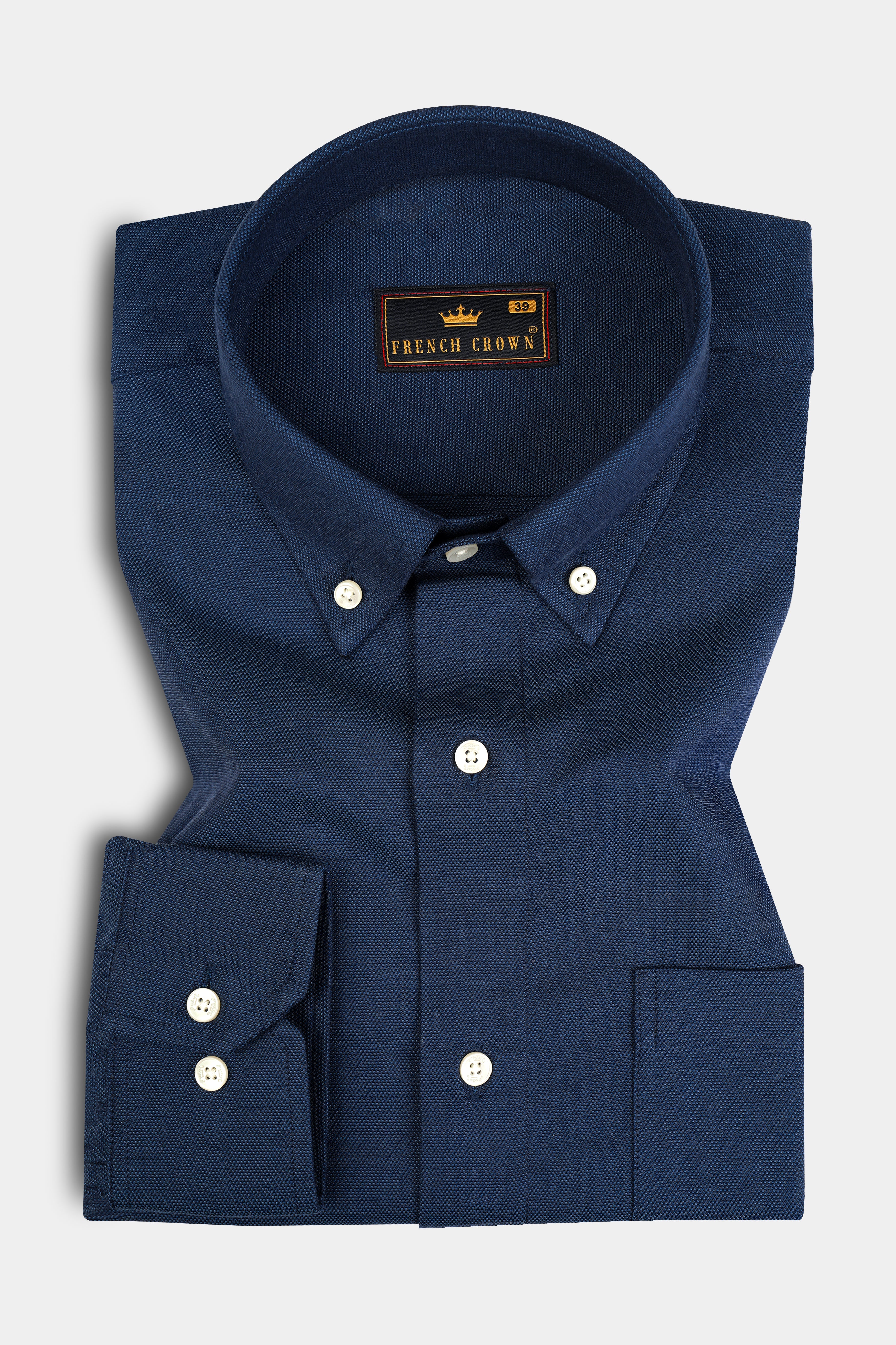 Blue Heavyweight Royal Oxford Shirt